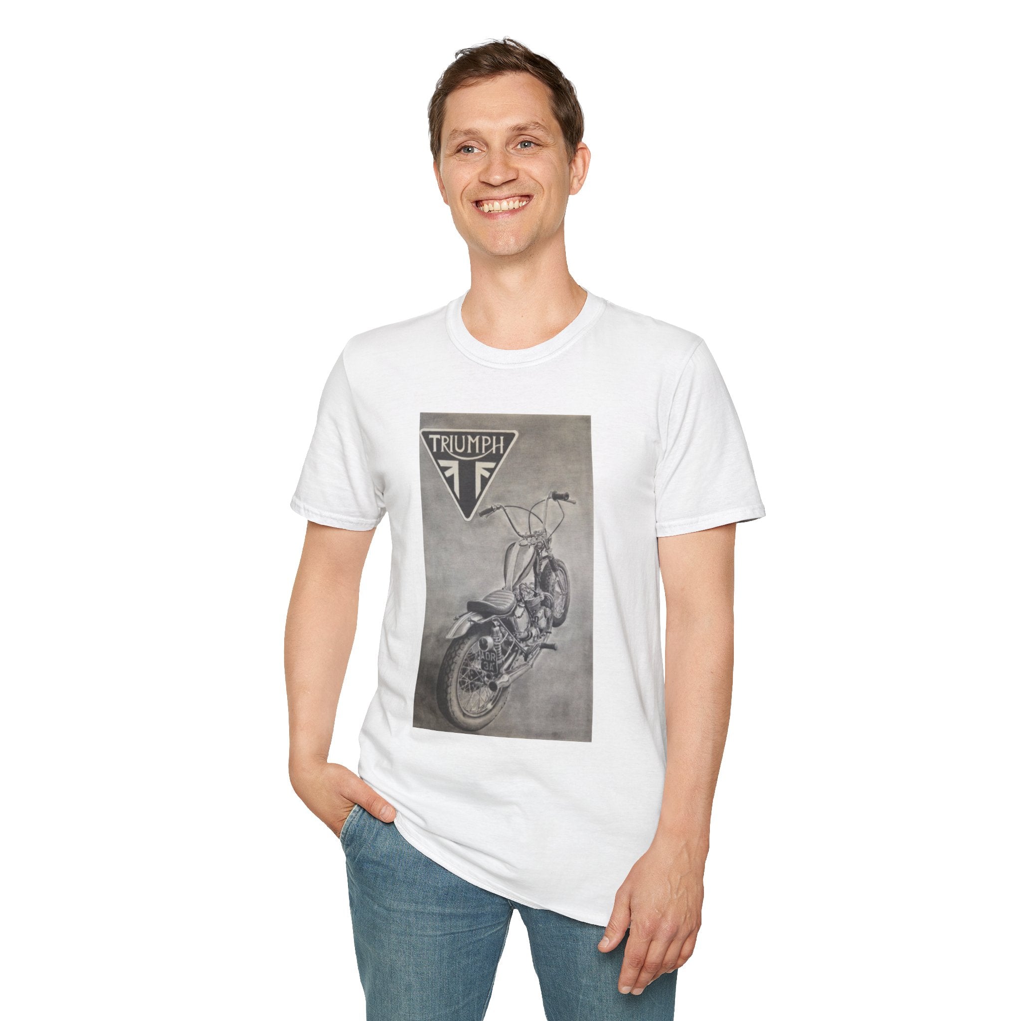 Retro Triumph Chopper Softstyle T-Shirt