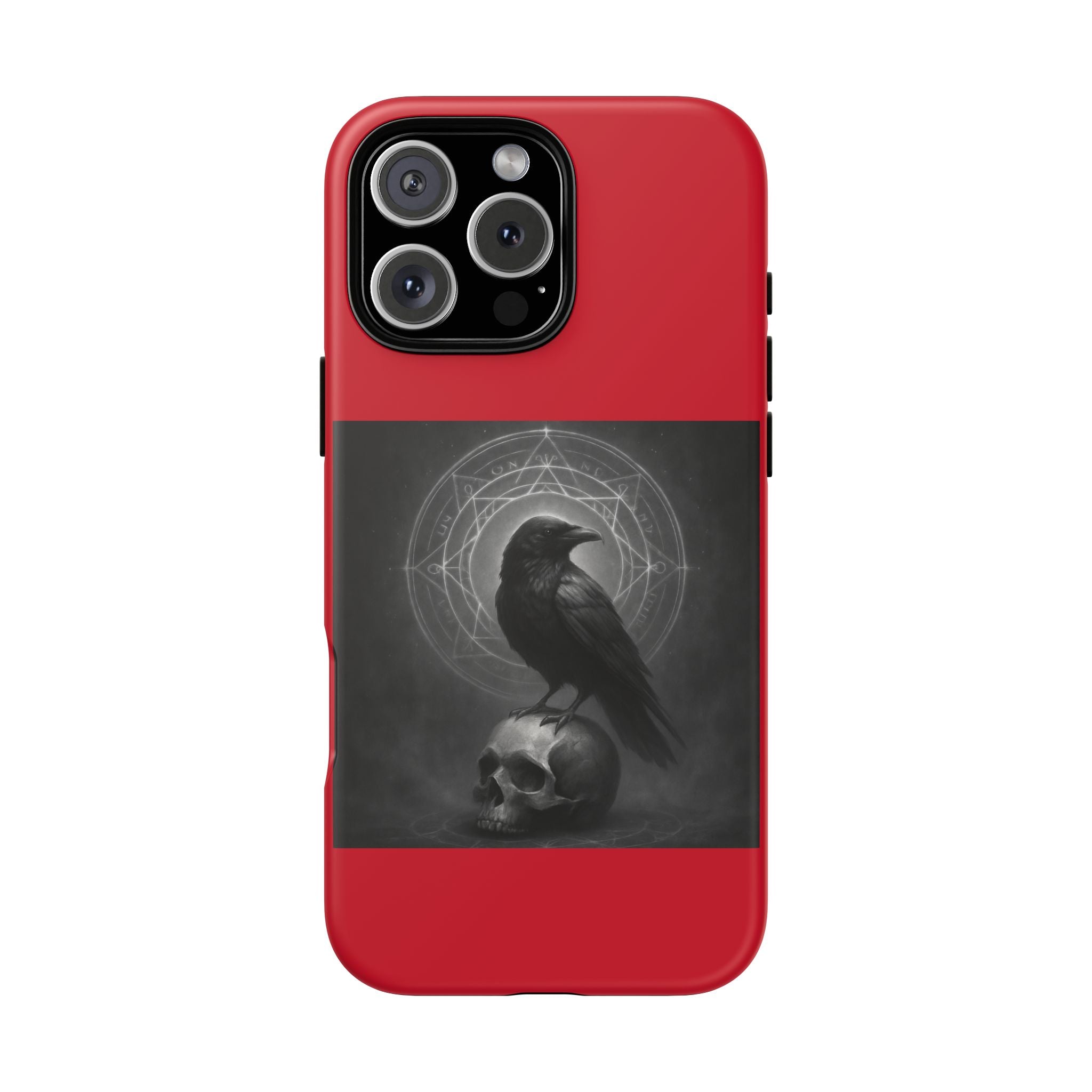 Occult Raven Sigil & Skull Art Cases