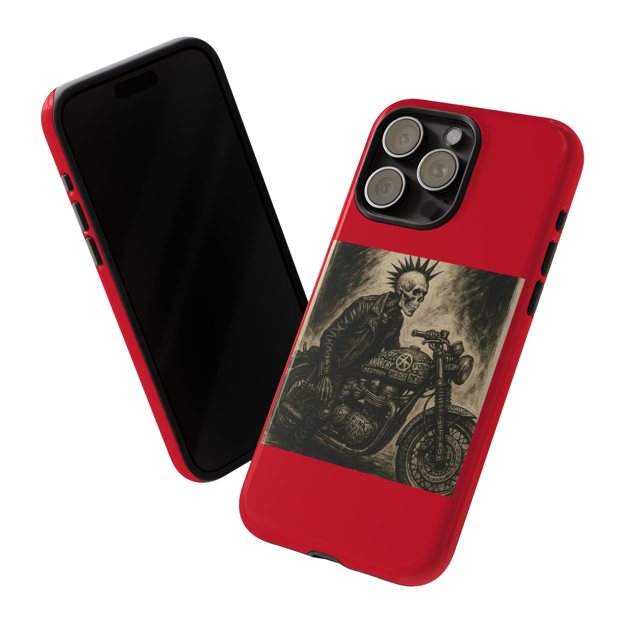Gothic Punk Biker Skeleton Cases