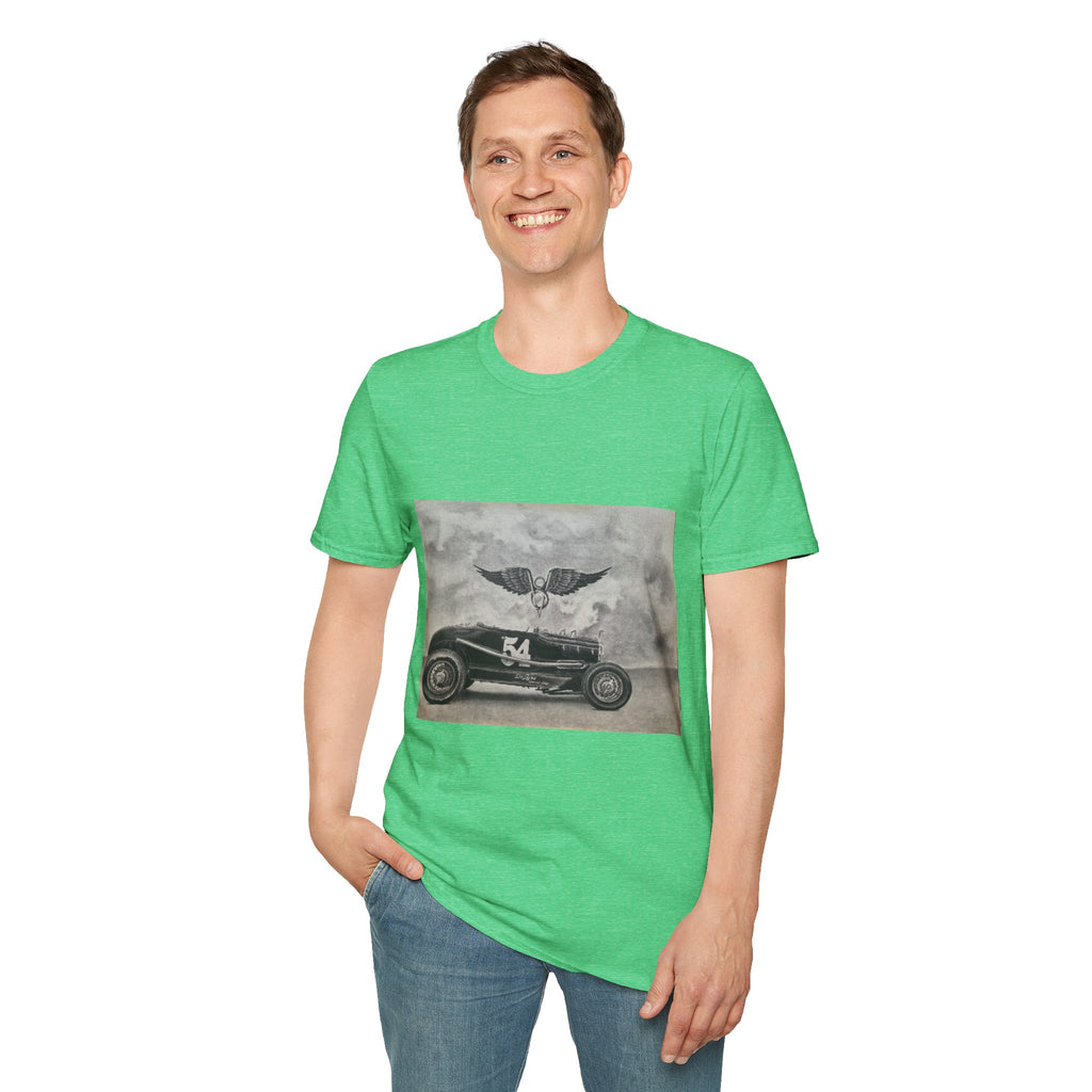 Hotrod Racer No. 54 Softstyle T-Shirt