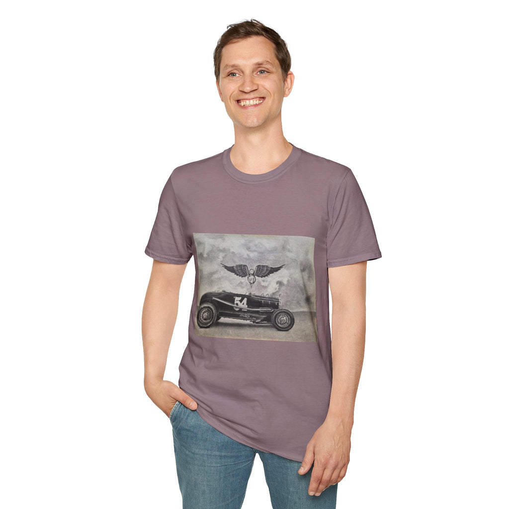 Hotrod Racer No. 54 Softstyle T-Shirt