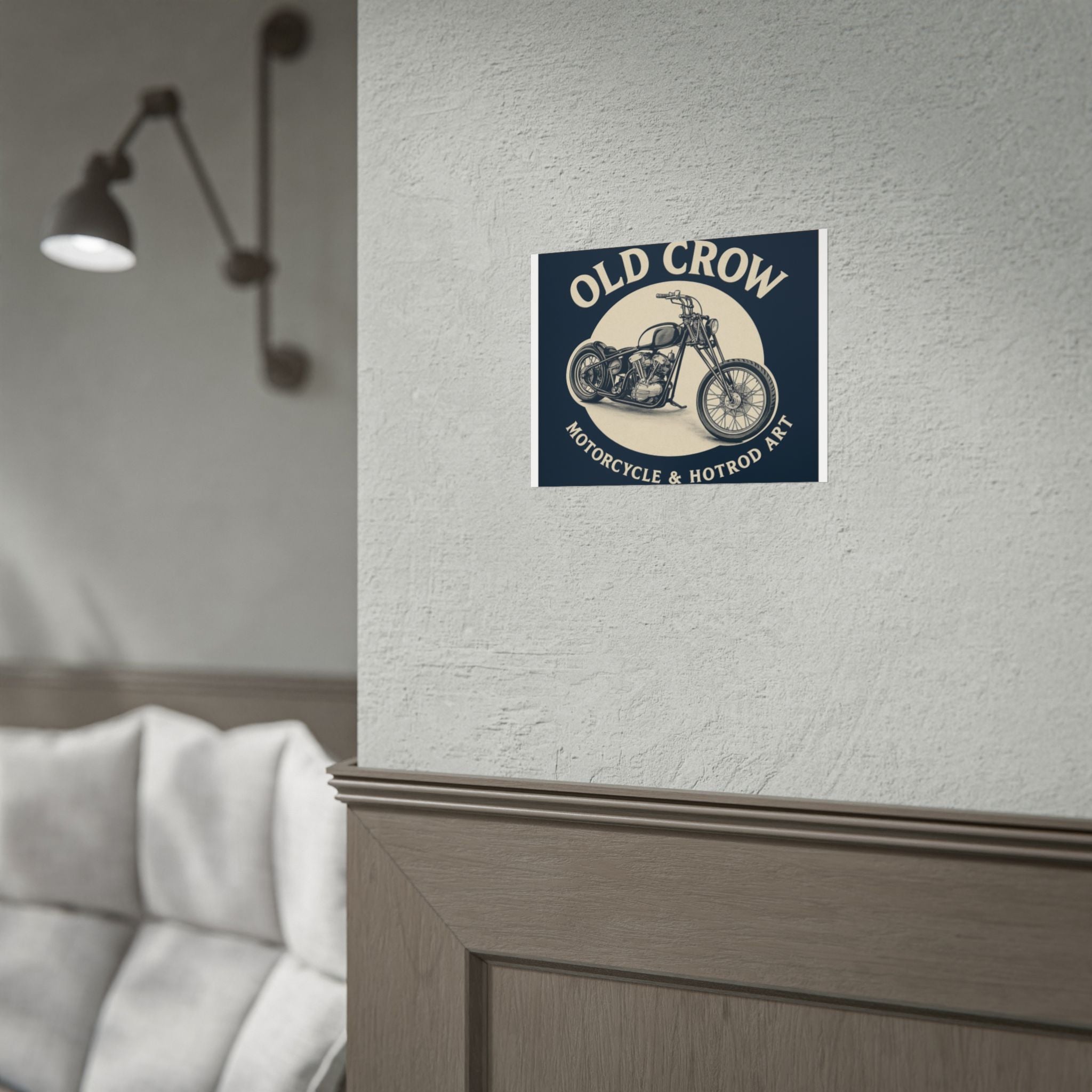 Old Crow Rolled Poster, Retro Wall Decor