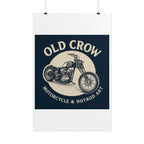 Old Crow Rolled Poster, Retro Wall Decor