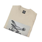 Old-School Aviation Meets Two Wheels T-Shirt
