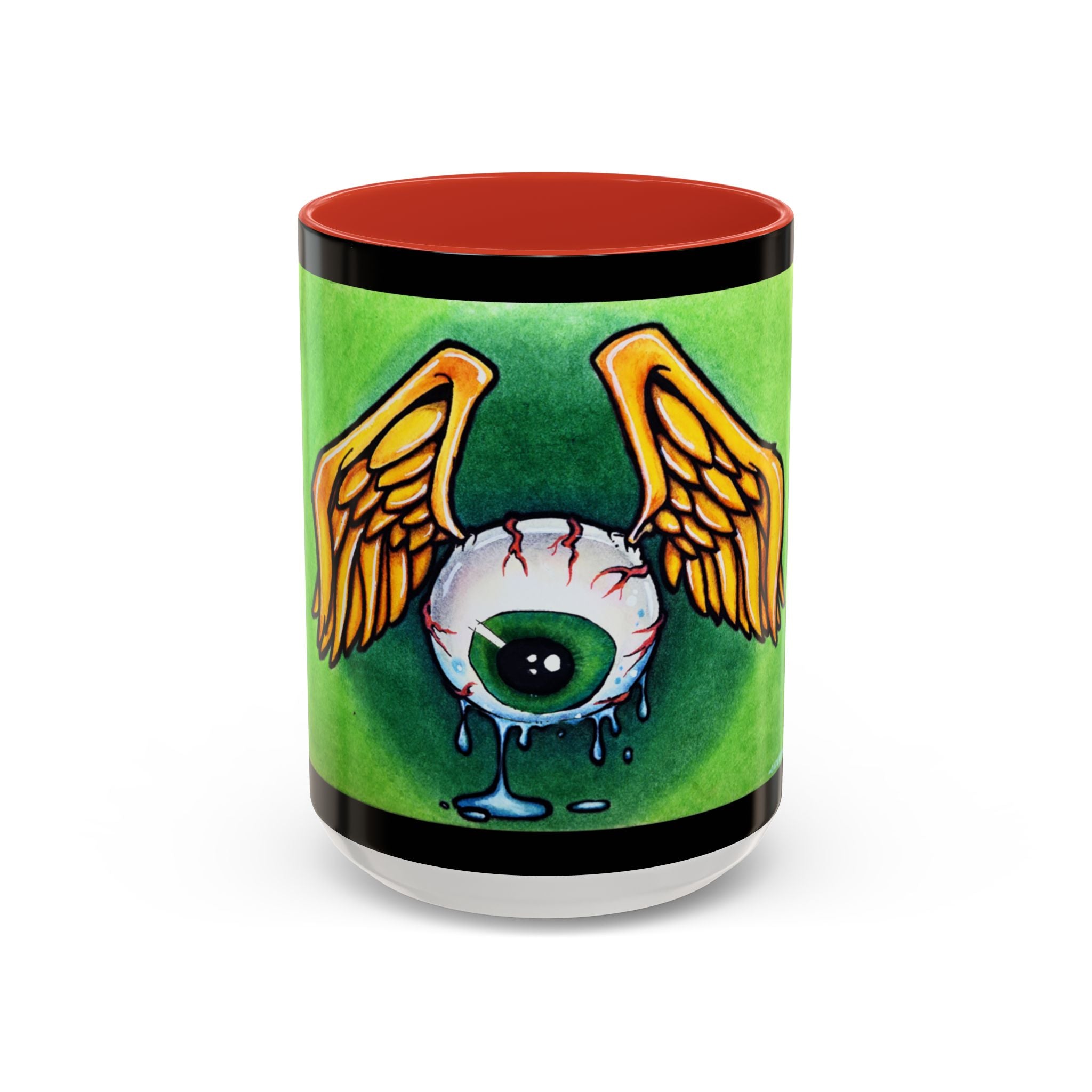 28 Whimsical Gothic Winged Eye Coffee Mug