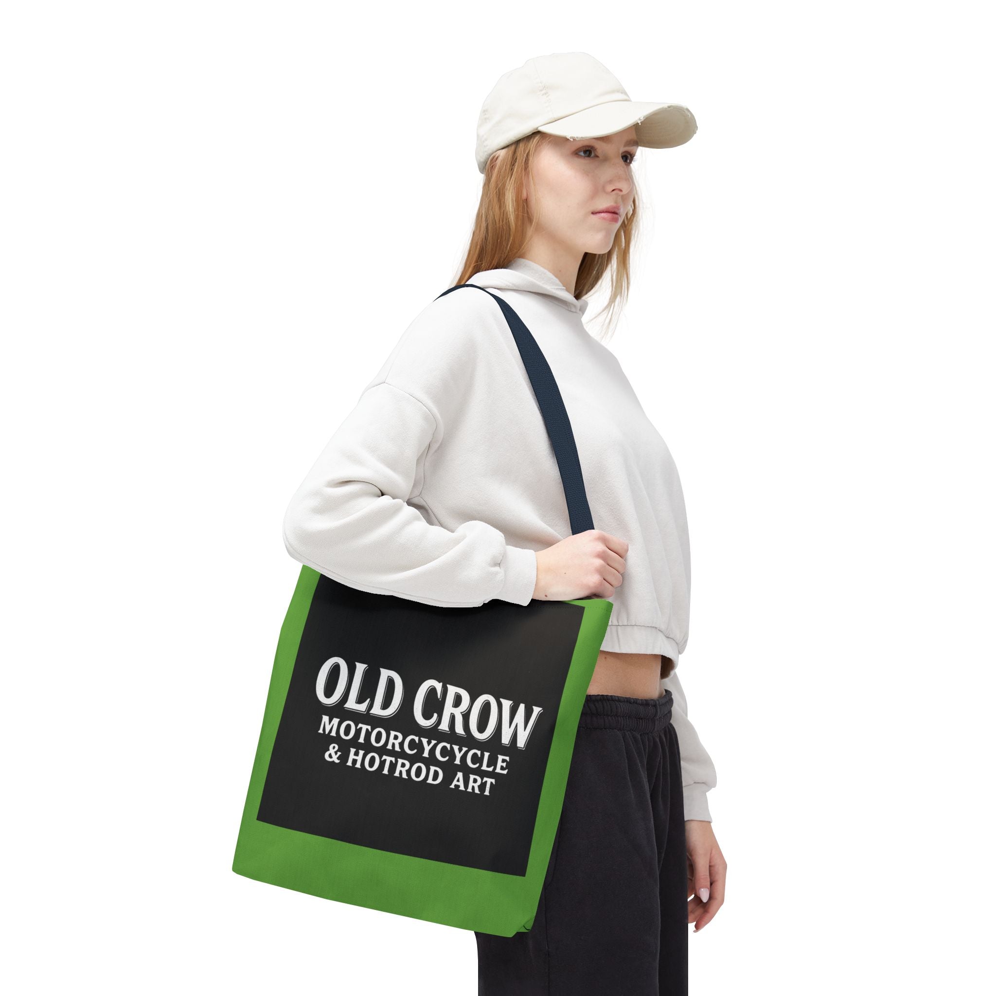 Old Crow Motorcycle & Hotrod Tote Bag