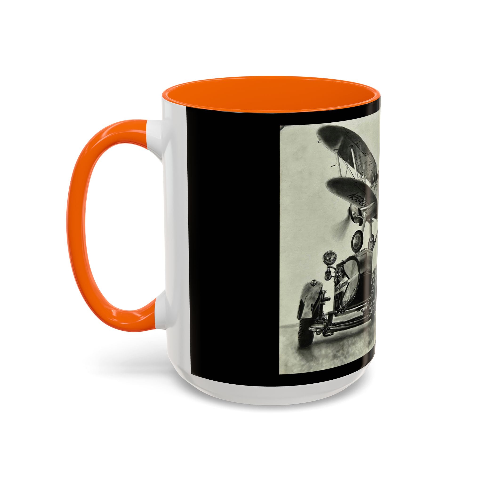 17 Retro Motorcycle & Airplane Coffee Mug