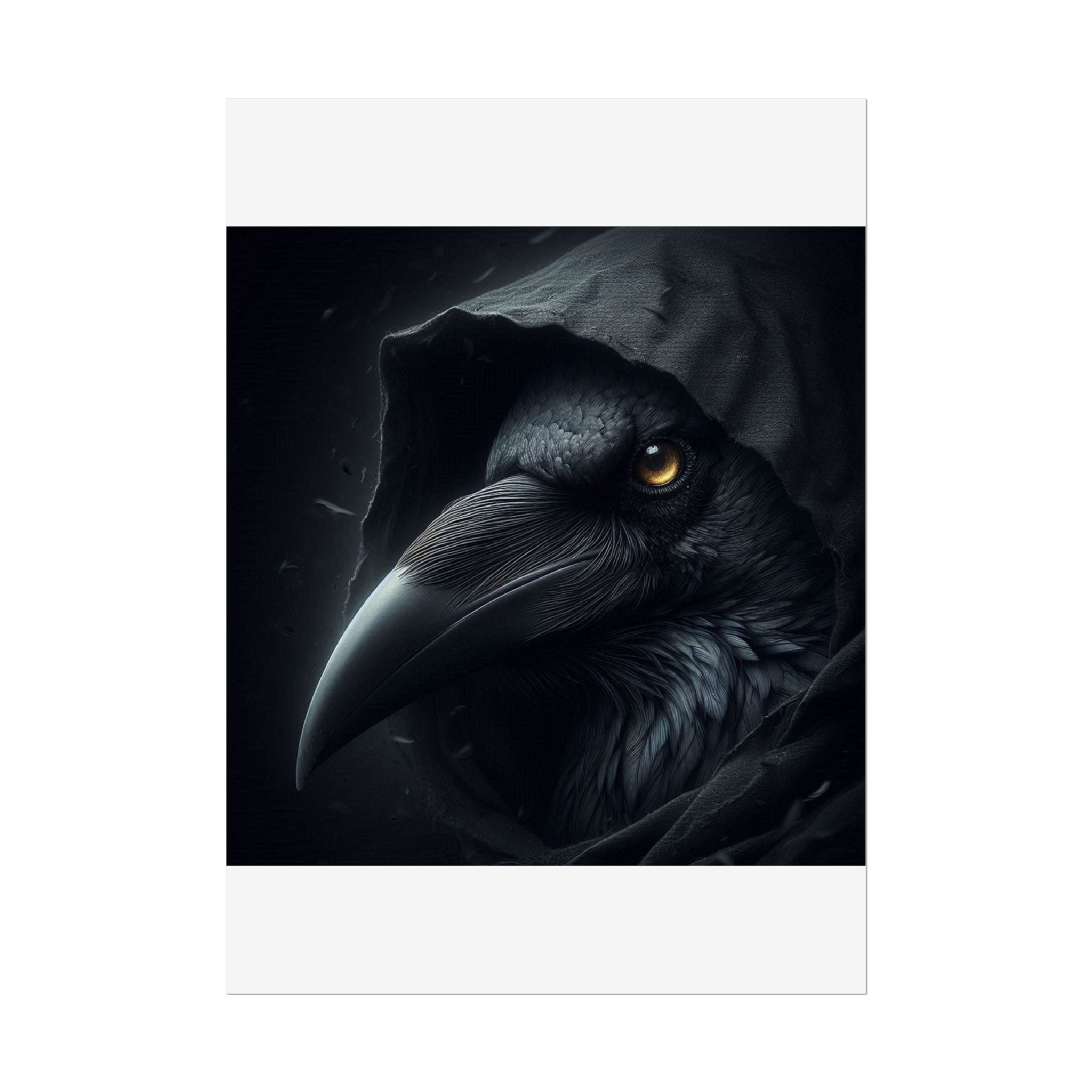 Dark Raven Hooded Rolled Poster