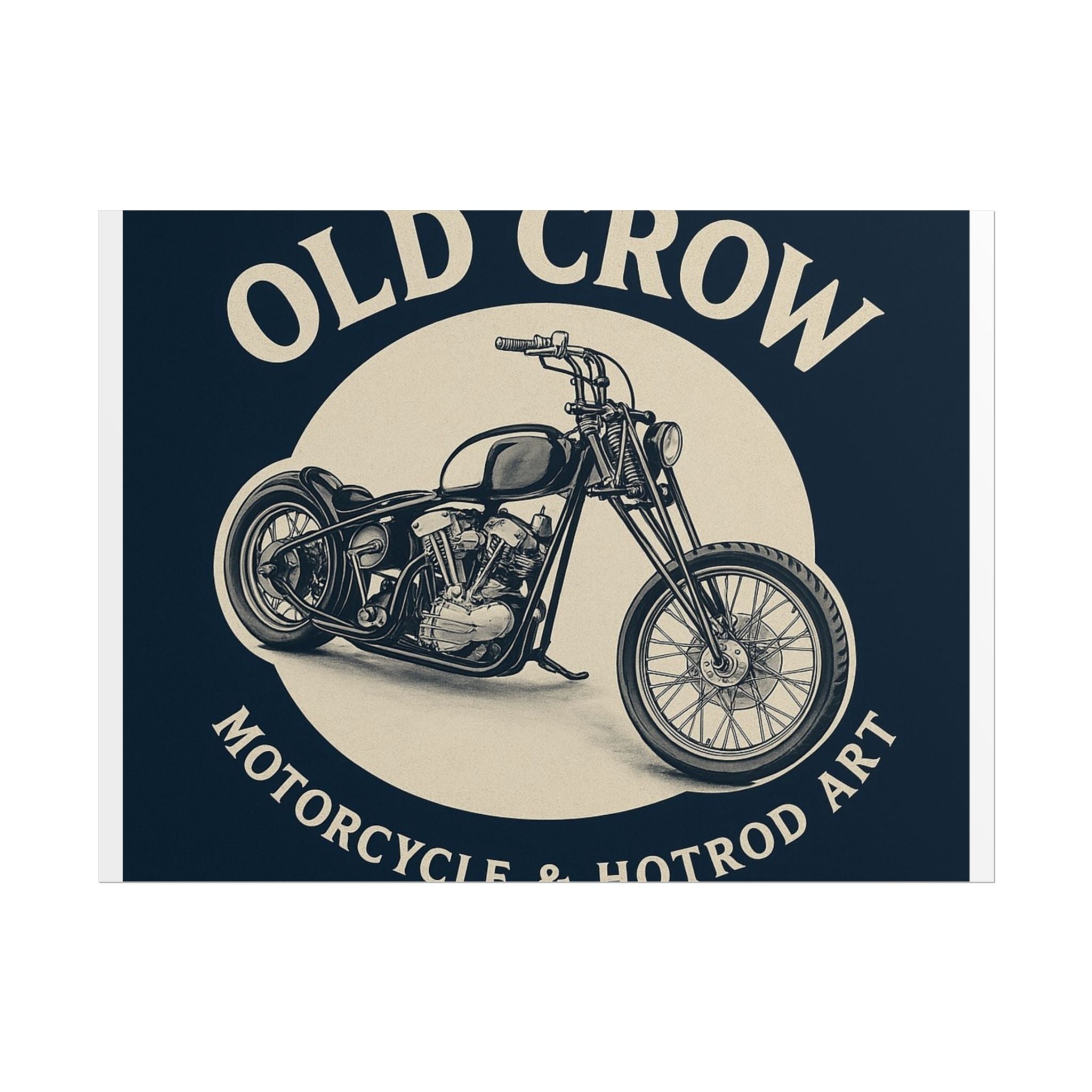 Old Crow Rolled Poster, Retro Wall Decor