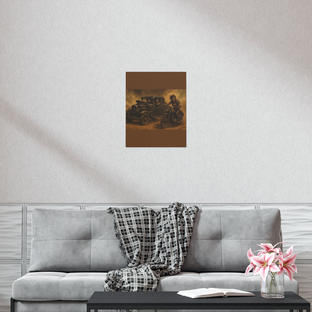 Full Throttle Fury Art Print, Uncoated Poster for Home Decor
