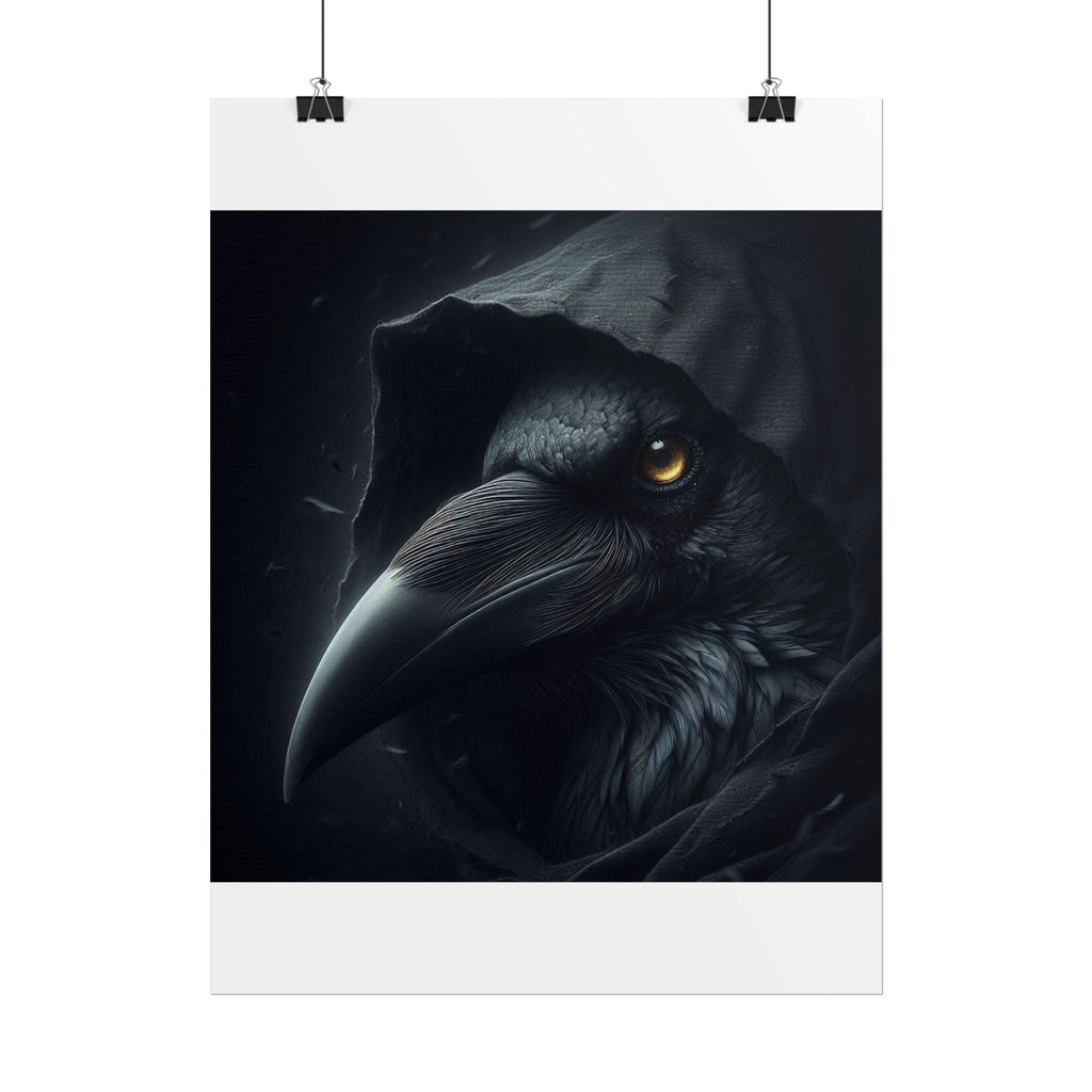 Dark Raven Hooded Rolled Poster