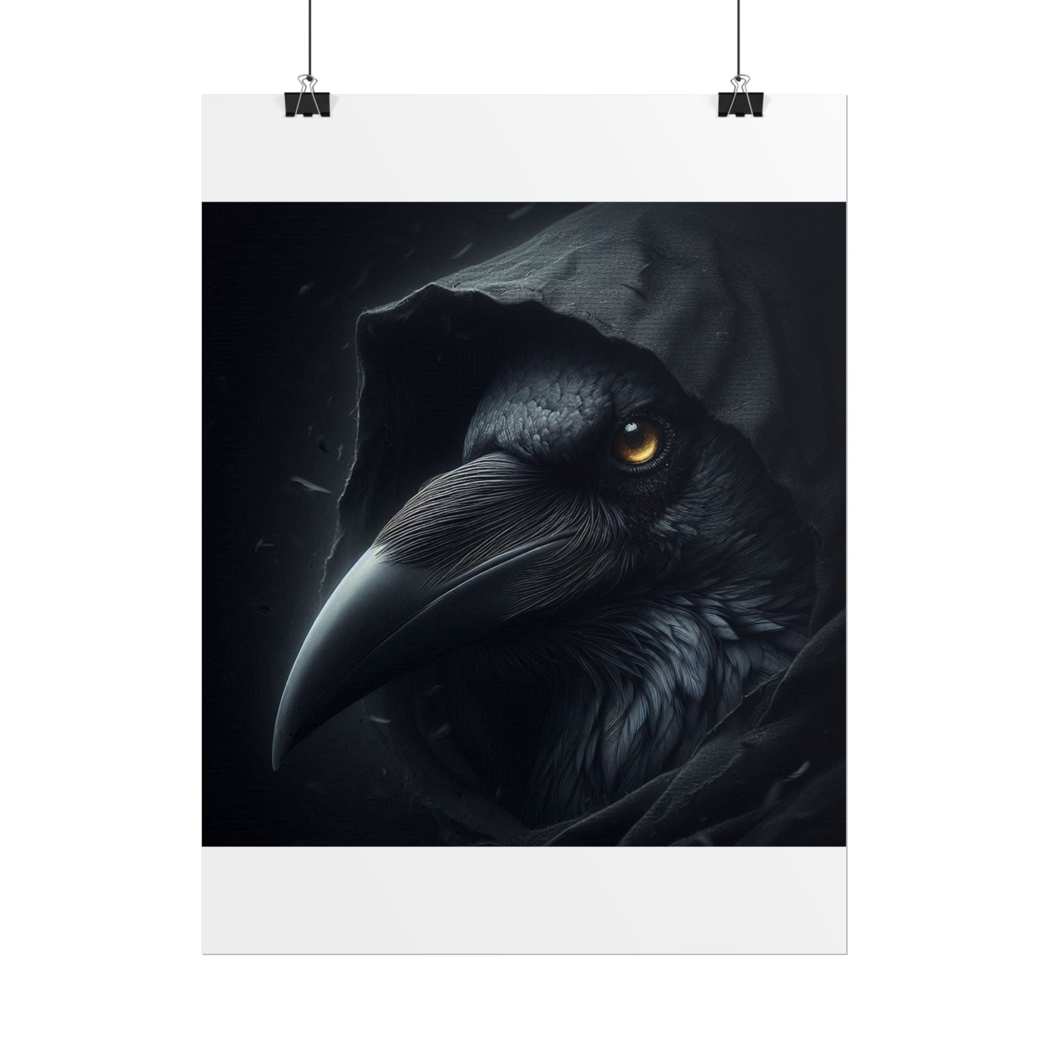 Dark Raven Hooded Rolled Poster