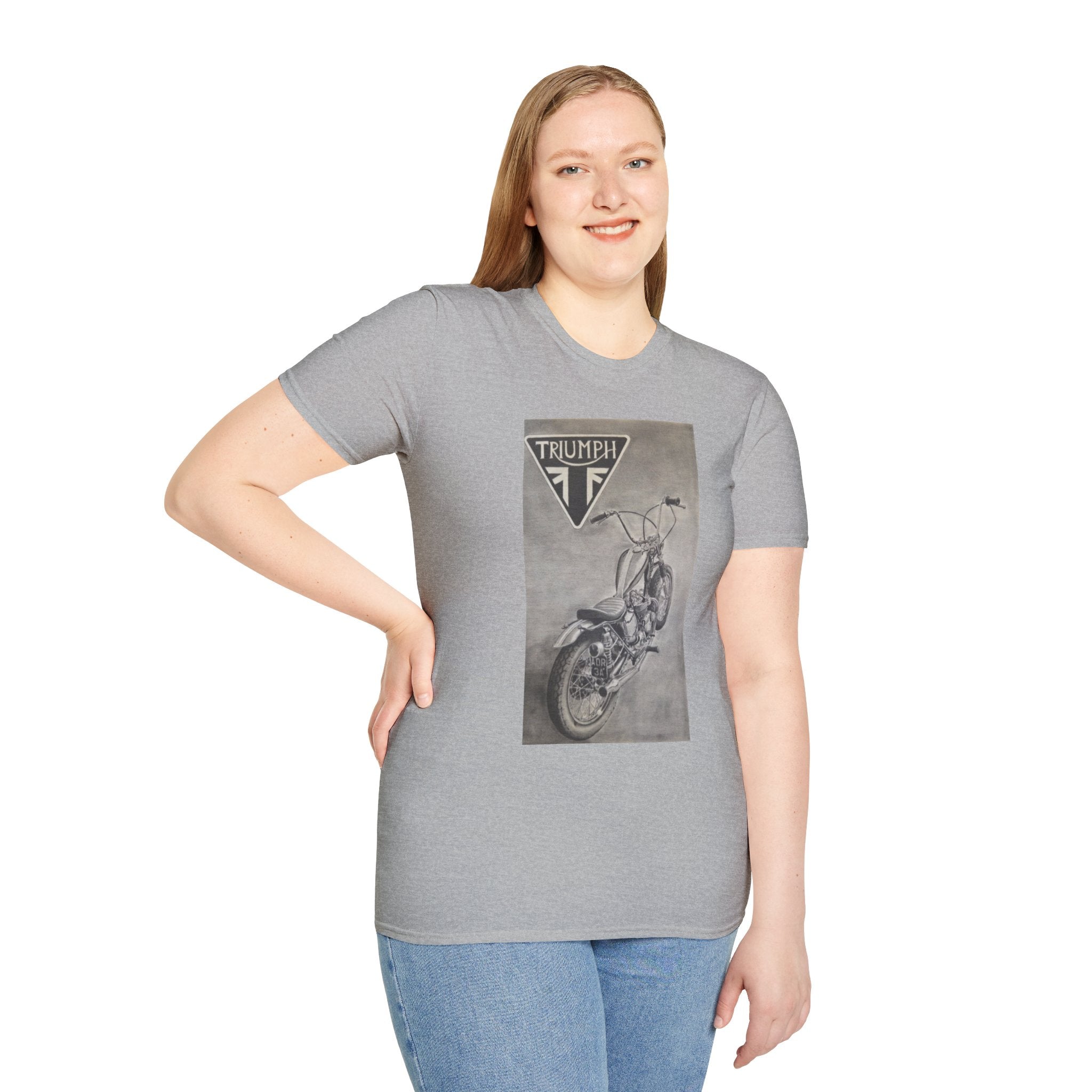 Retro Triumph Chopper Softstyle T-Shirt
