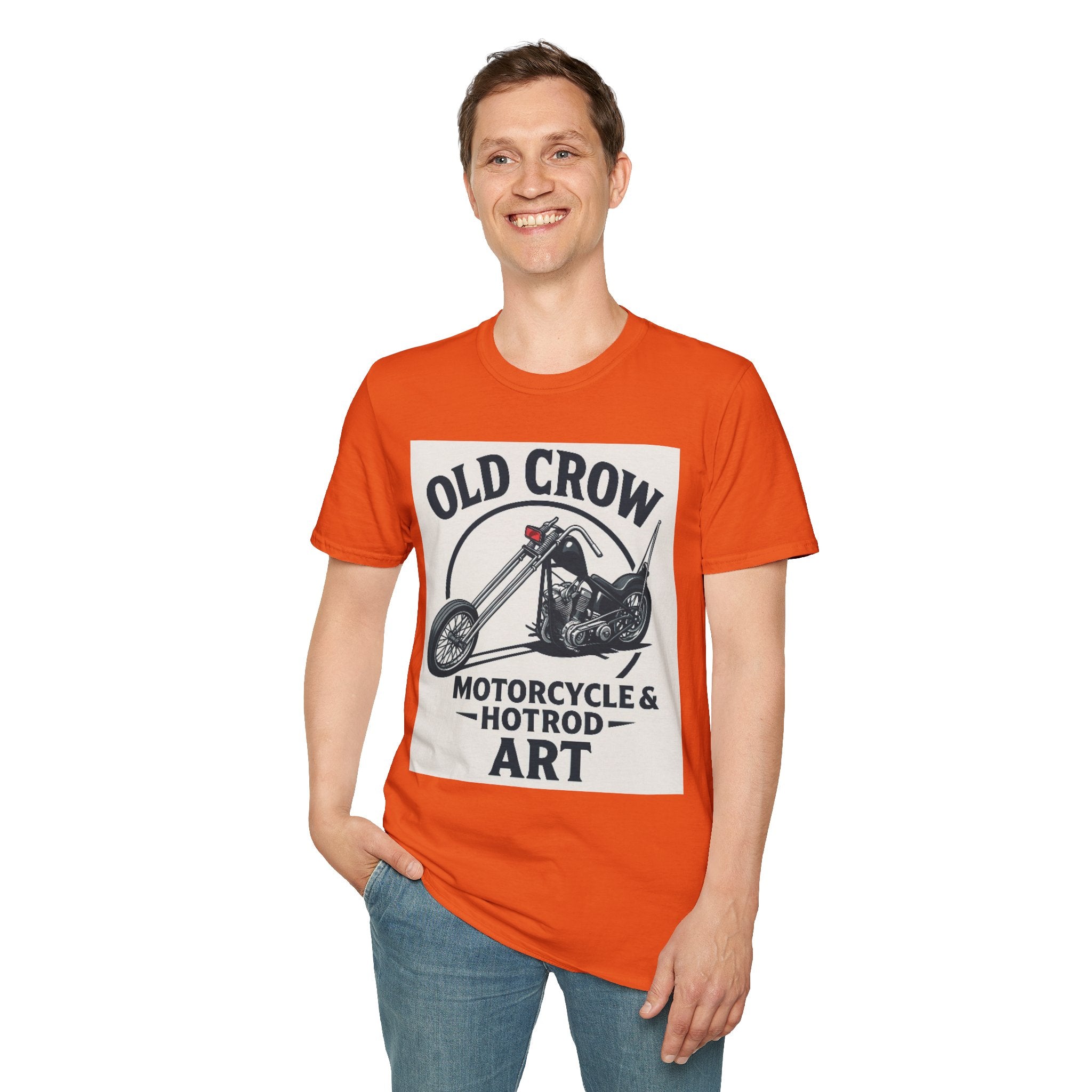 Old Crow Long Fork Chopper Sticker T-Shirt