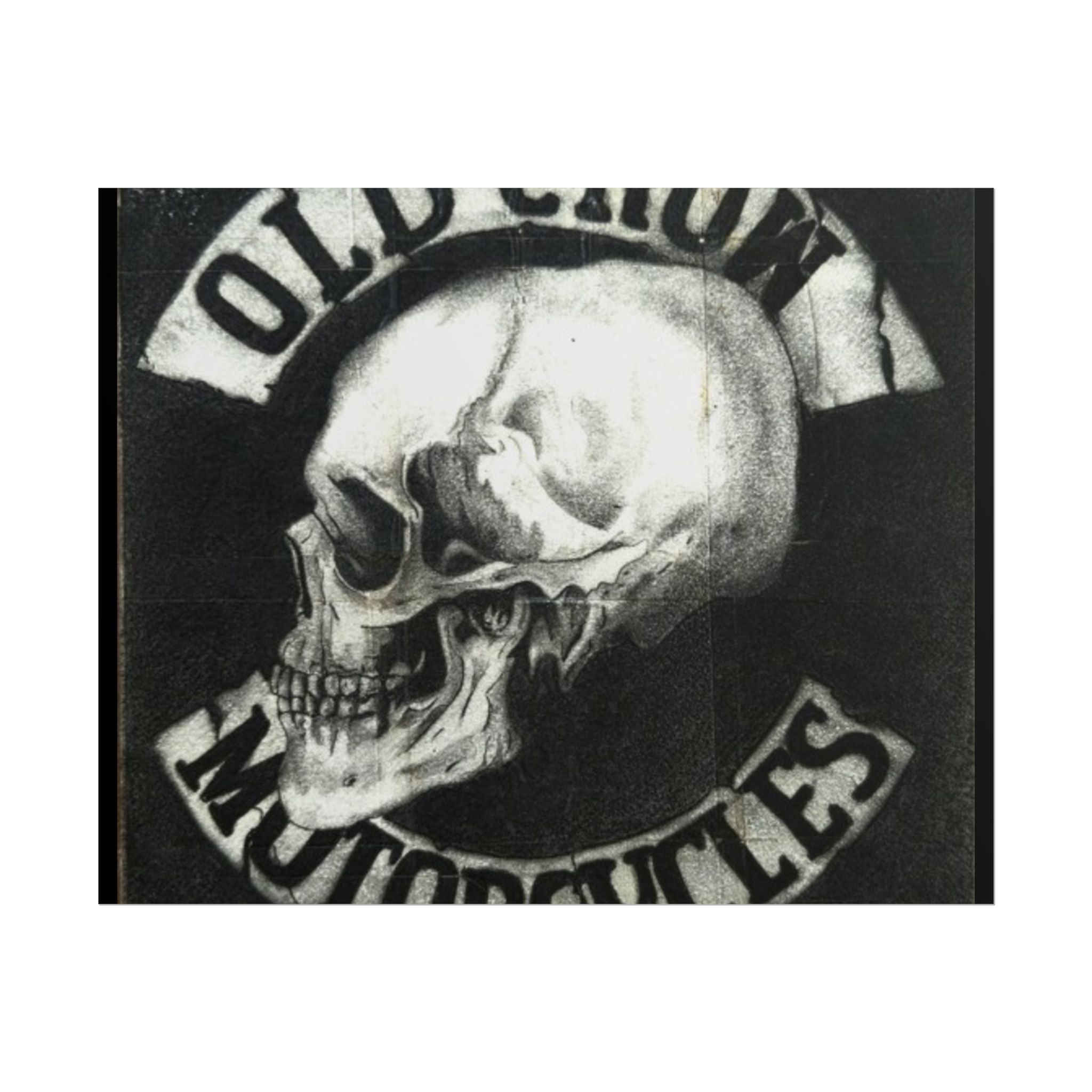 Vintage Motorcycle Skull Rolled Posters