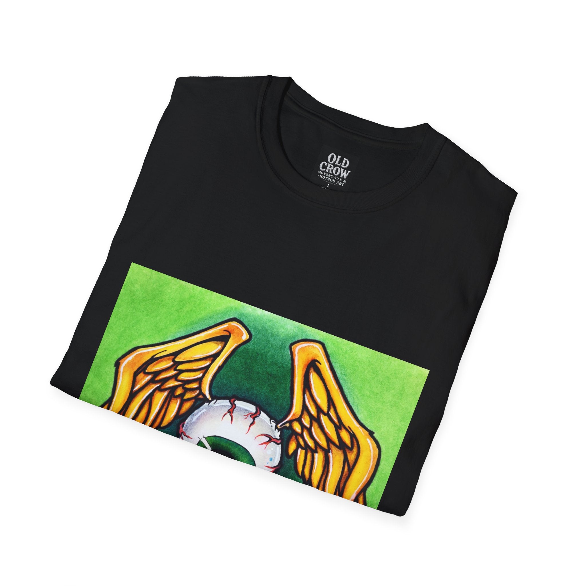Flying Eyeball Art Print Softstyle T-Shirt