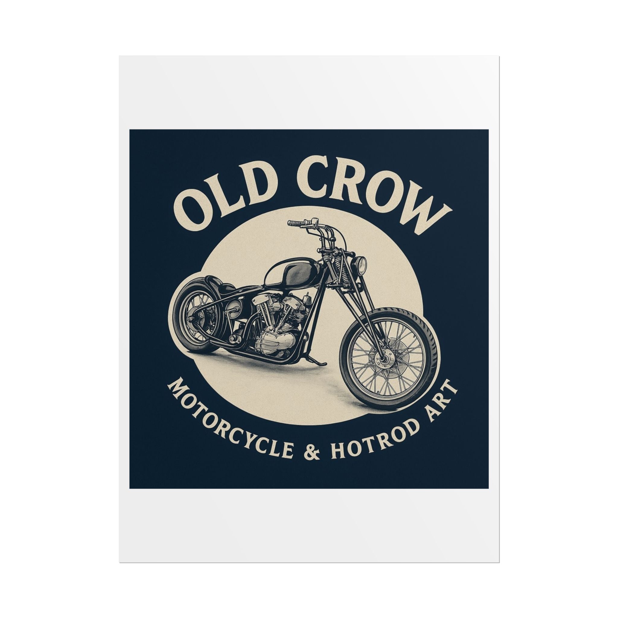 Old Crow Rolled Poster, Retro Wall Decor