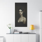 Gothic Art Canvas Print, Demon Aesthetic Home Decor, Dark Fantasy Wall Art, Witchy Room Decoration, Unique Gift for Halloween, Edgy Art