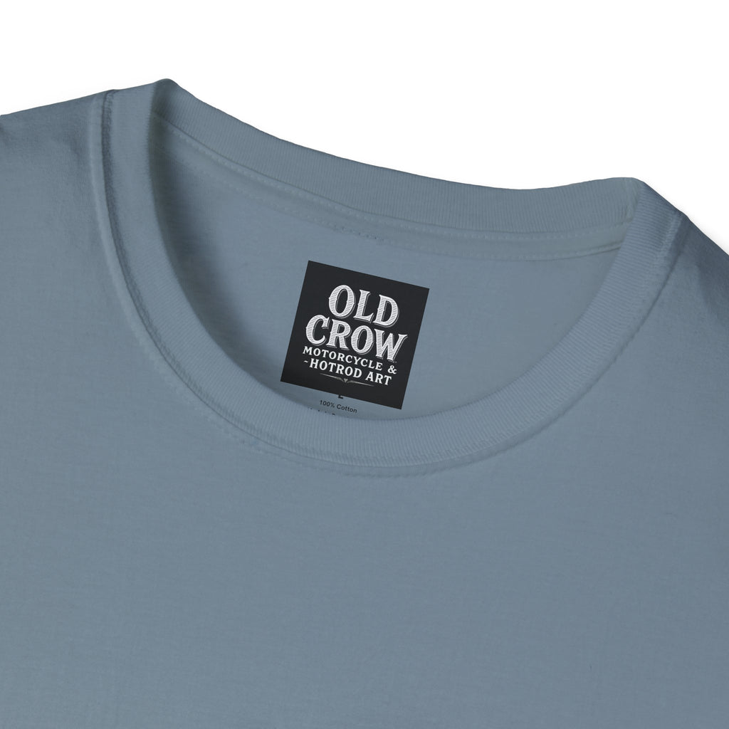 Retro Biker Life Old Crow Shop Sign T-Shirt
