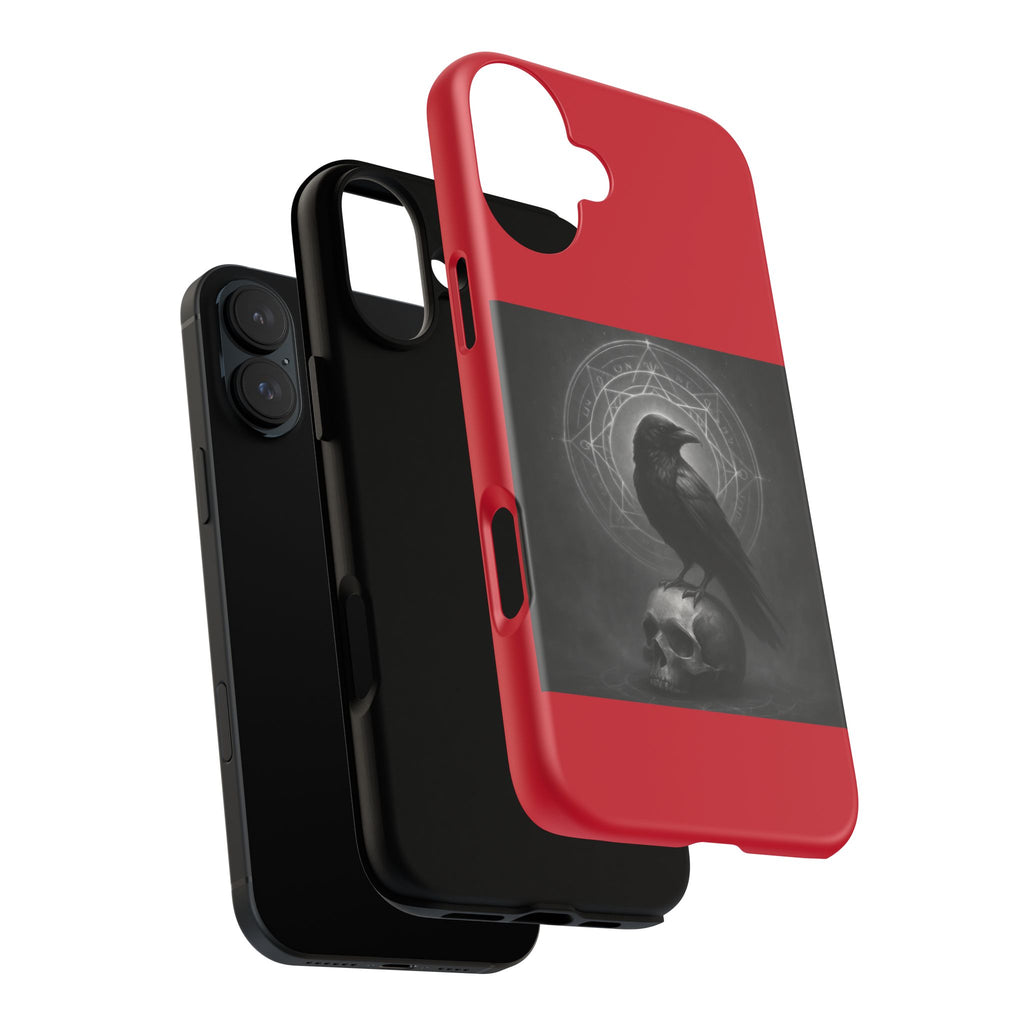 Occult Raven Sigil & Skull Art Cases