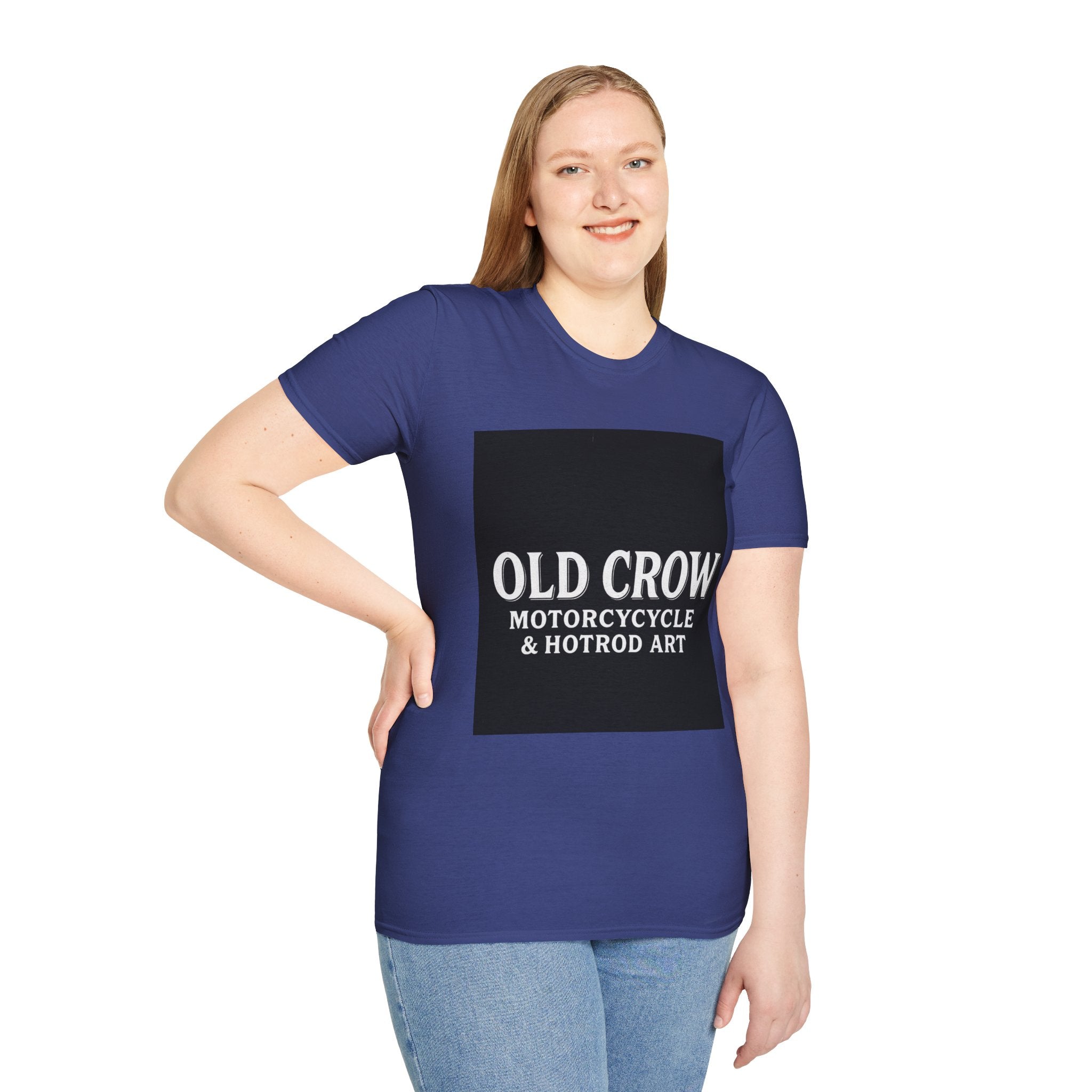 Old Crow Motorcycle & Hotrod Art  T-Shirt