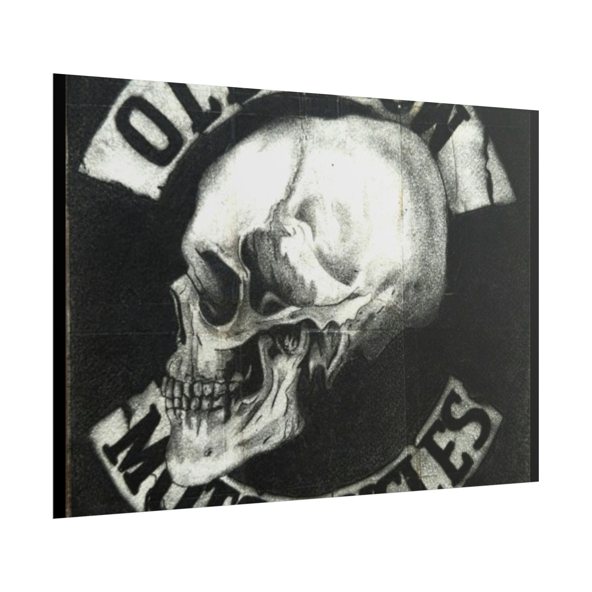 Vintage Motorcycle Skull Rolled Posters