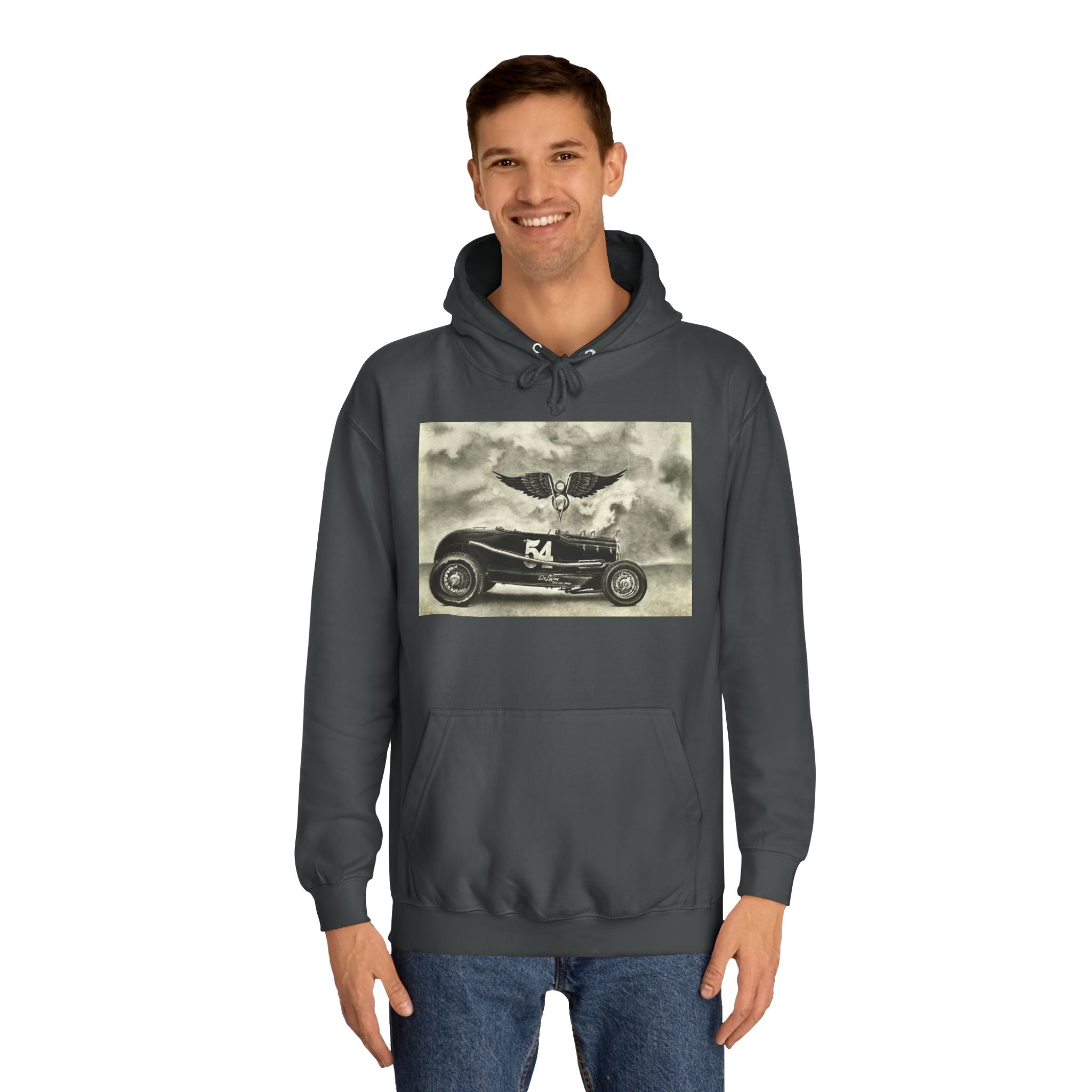 No. 54 Winged Hotrod Hoodie