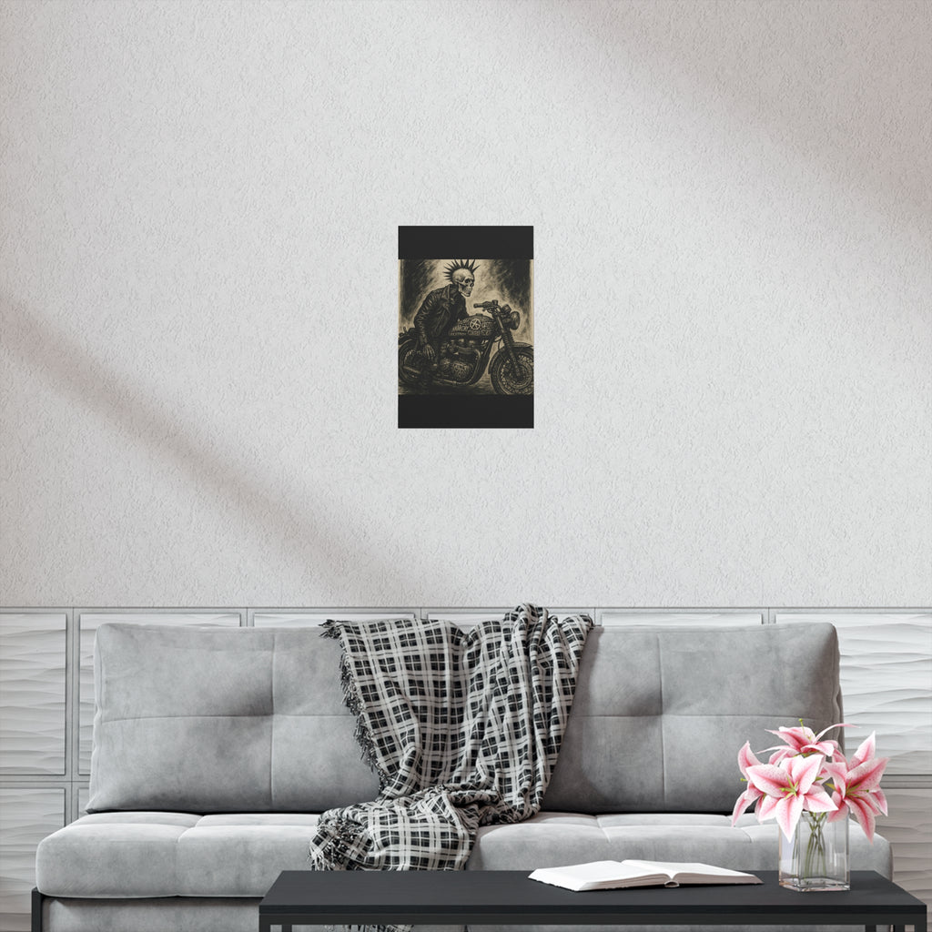 Edgy Motorcycle Art Print