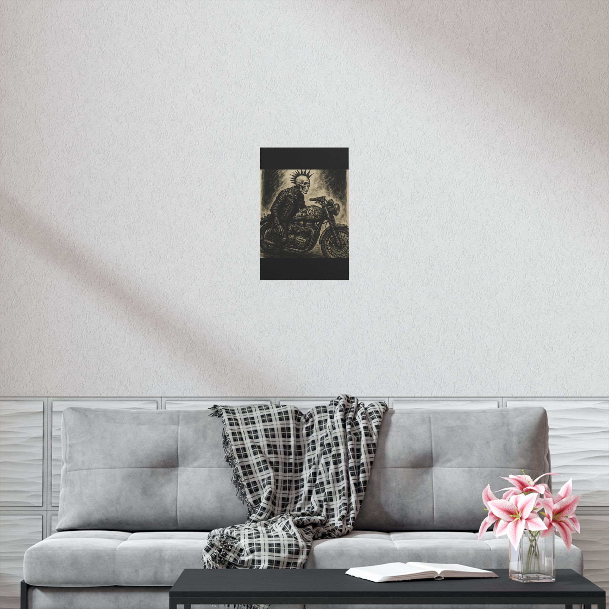 Edgy Motorcycle Art Print