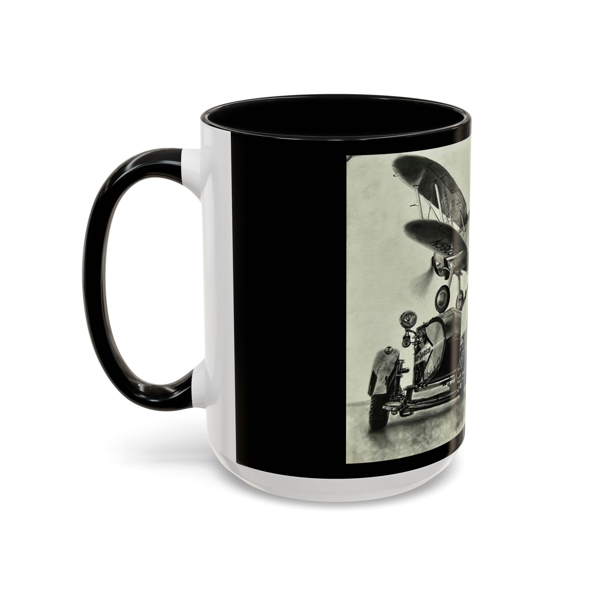 17 Retro Motorcycle & Airplane Coffee Mug