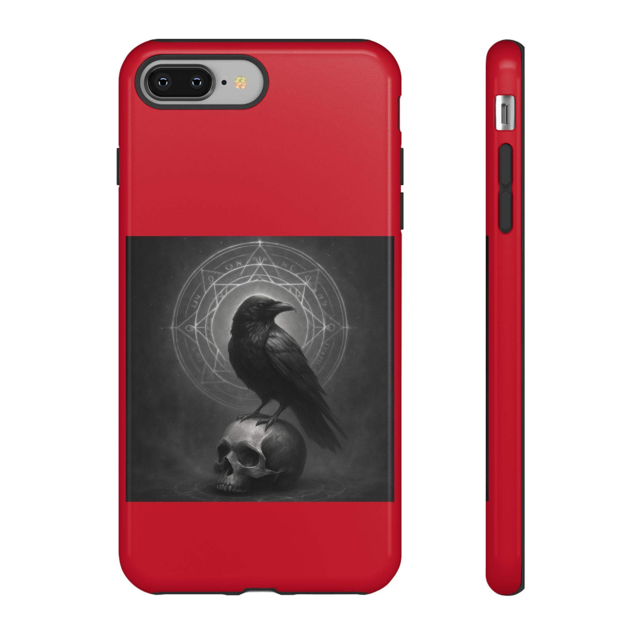 Occult Raven Sigil & Skull Art Cases