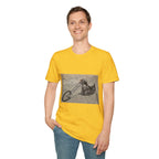 Retro Chopper Motorcycle Poster T-Shirt