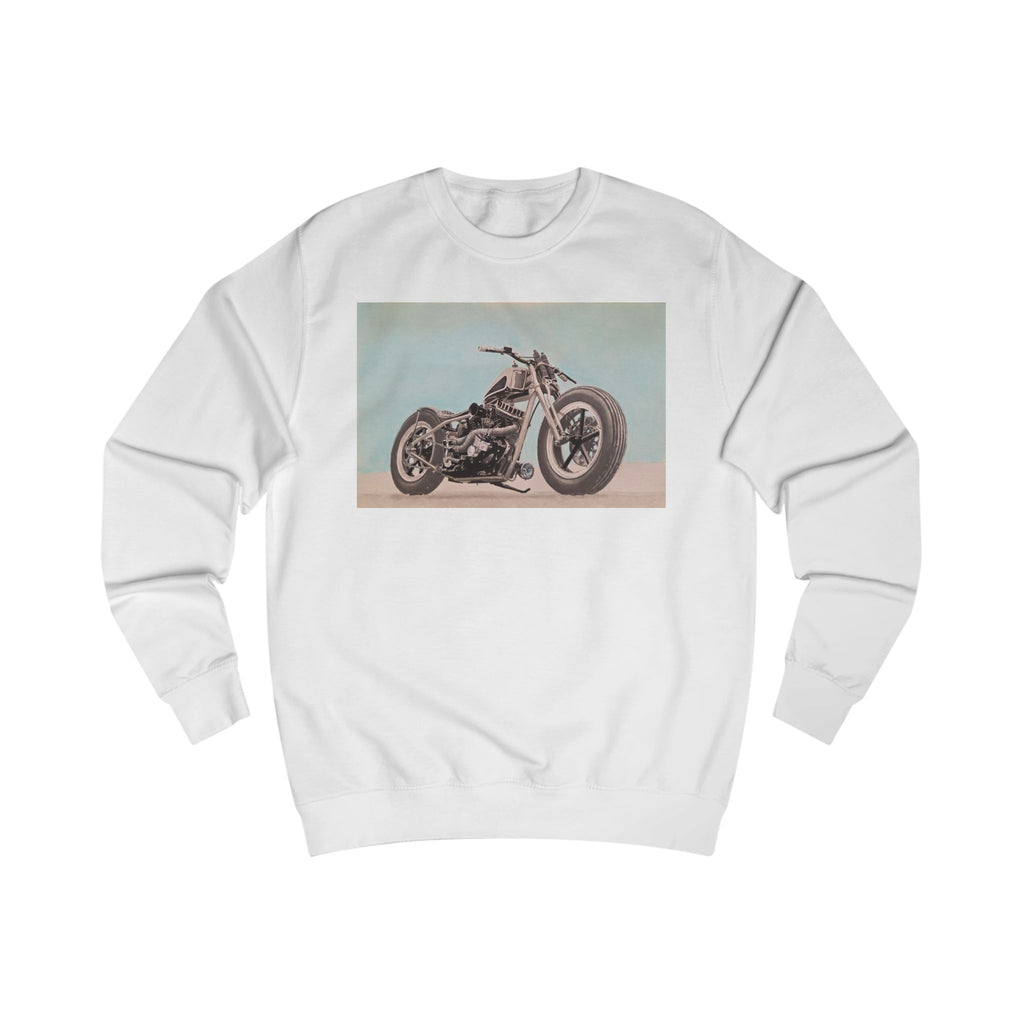 Vintage Custom Motorcycle Print Sweatshirt