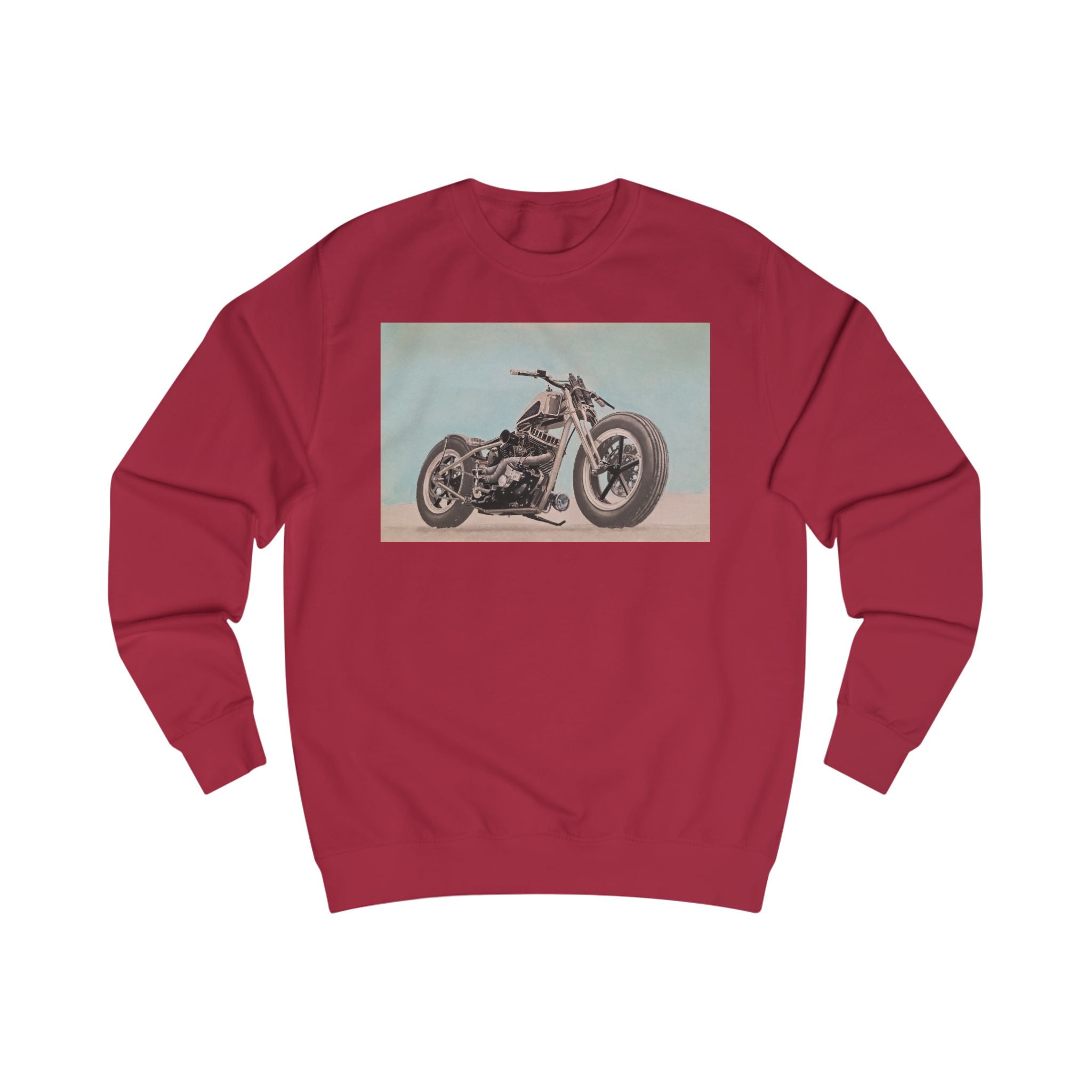 Vintage Custom Motorcycle Print Sweatshirt