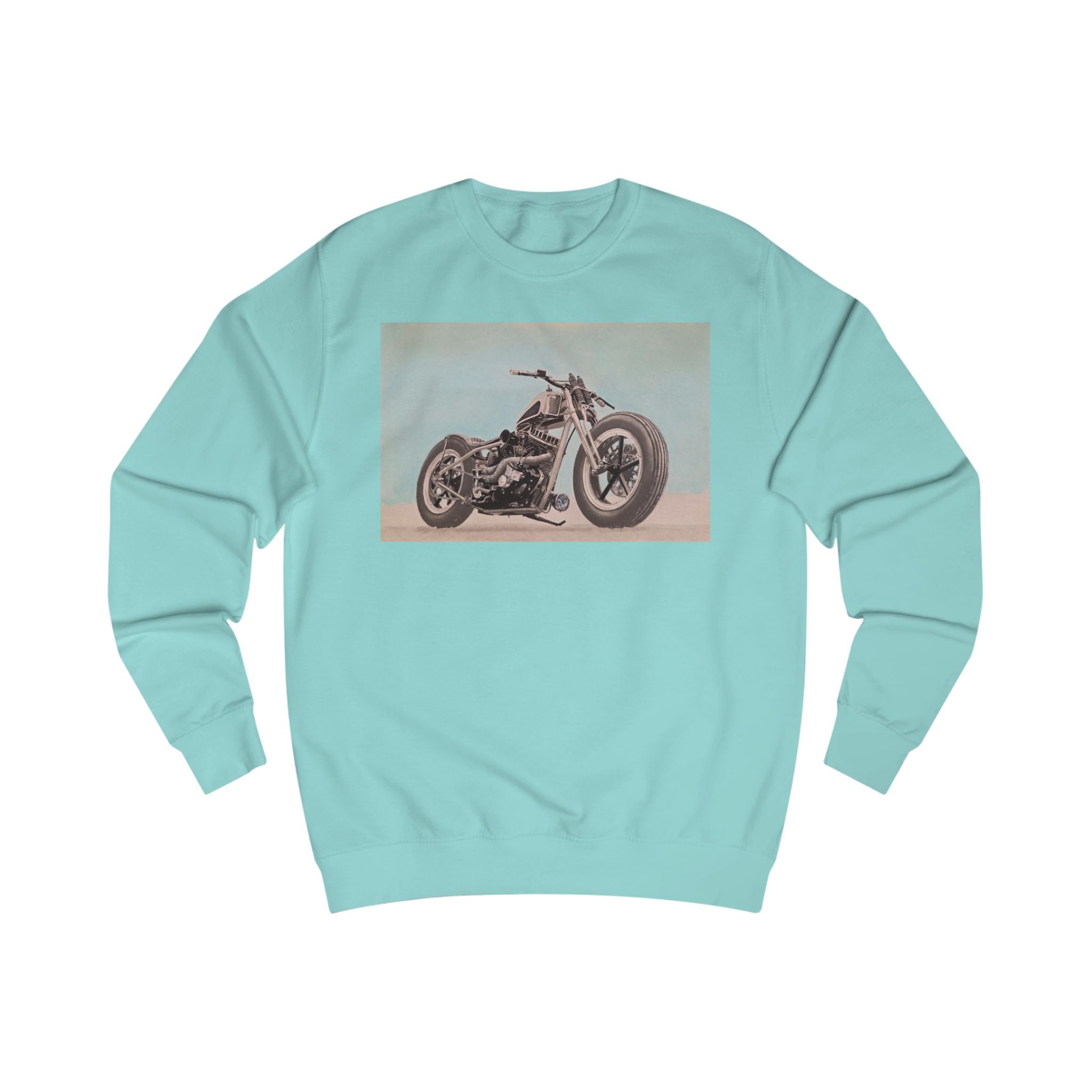 Vintage Custom Motorcycle Print Sweatshirt
