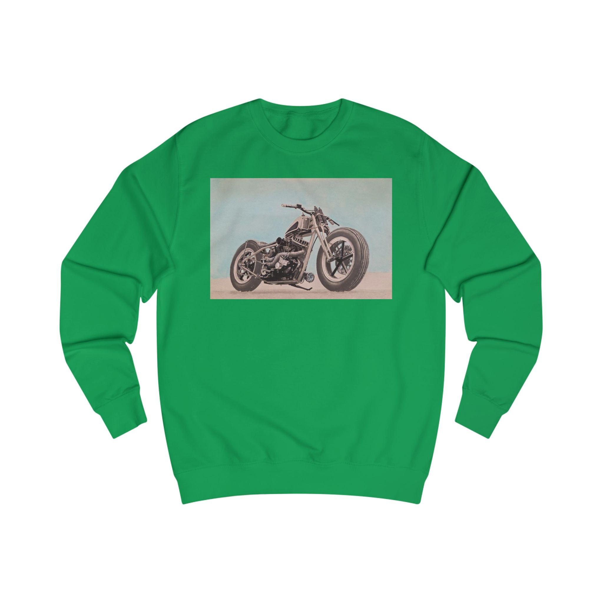 Vintage Custom Motorcycle Print Sweatshirt