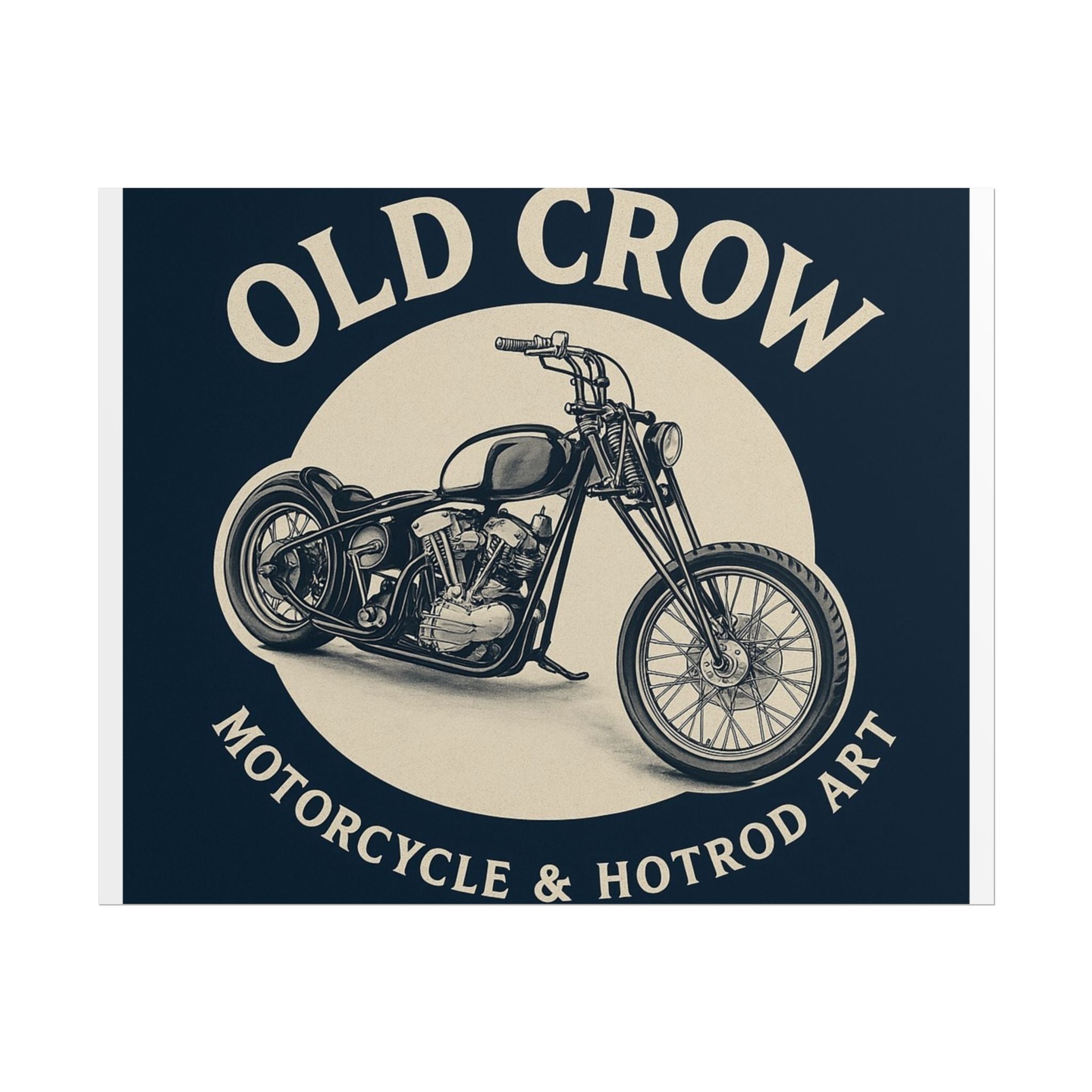 Old Crow Rolled Poster, Retro Wall Decor