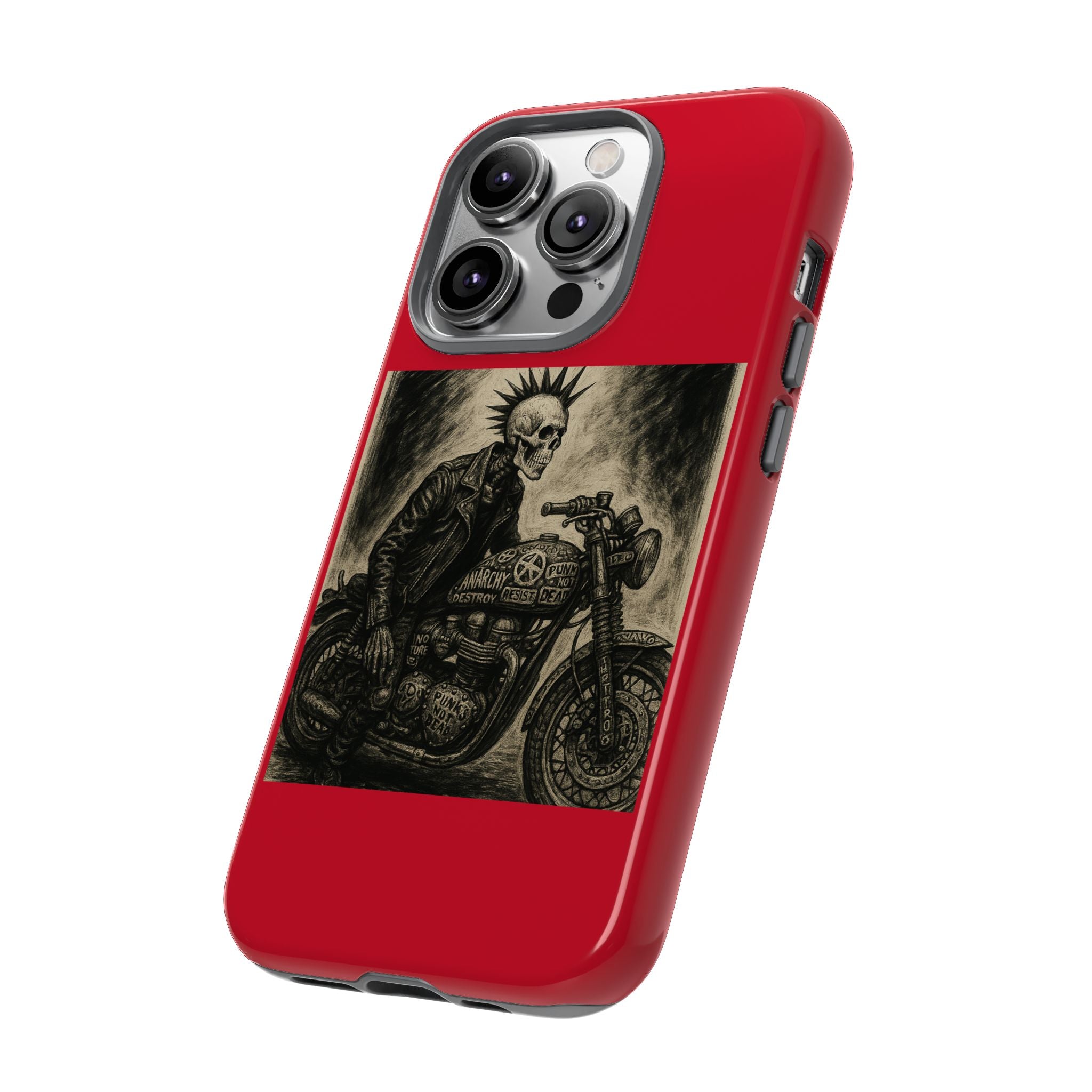 Gothic Punk Biker Skeleton Cases