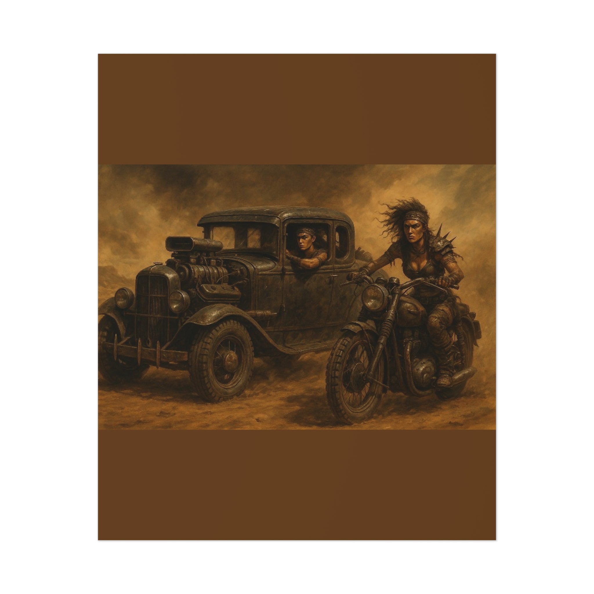 Full Throttle Fury Art Print, Uncoated Poster for Home Decor