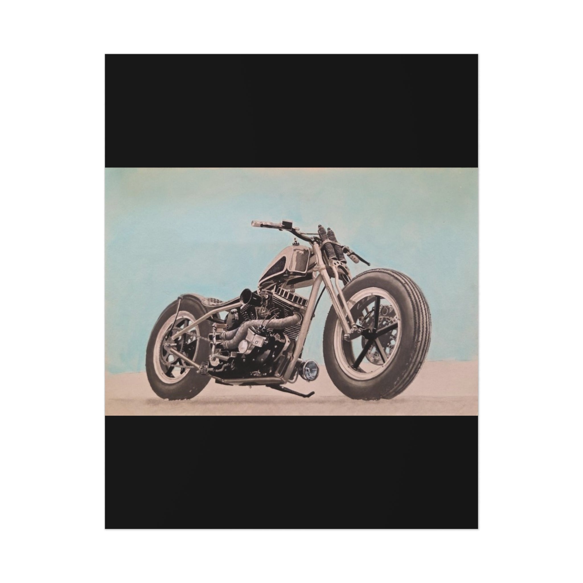 Chopper Soul, Open Sky Motorcycle Art Print
