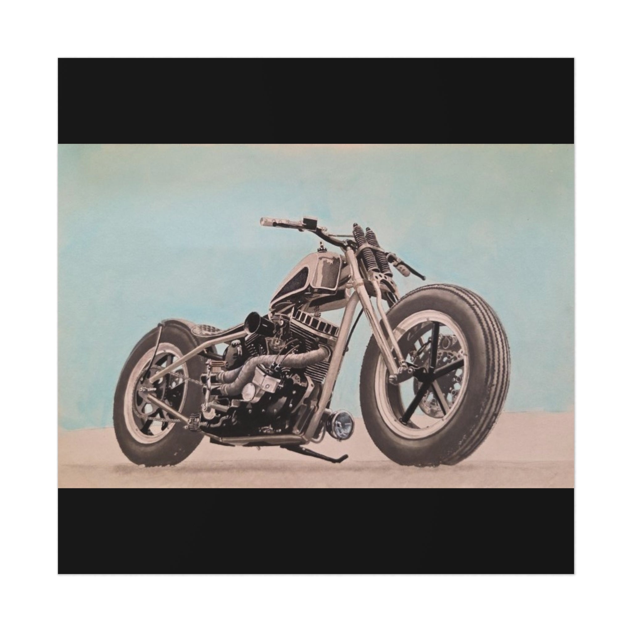 Chopper Soul, Open Sky Motorcycle Art Print