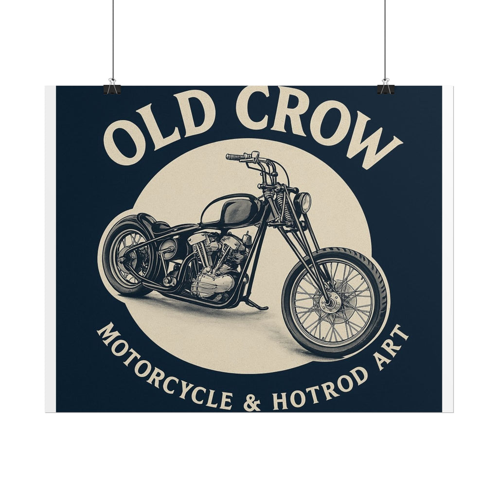 Old Crow Rolled Poster, Retro Wall Decor