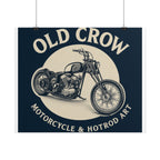 Old Crow Rolled Poster, Retro Wall Decor