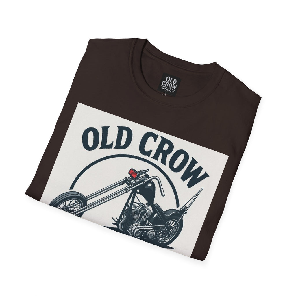 Old Crow Long Fork Chopper Sticker T-Shirt