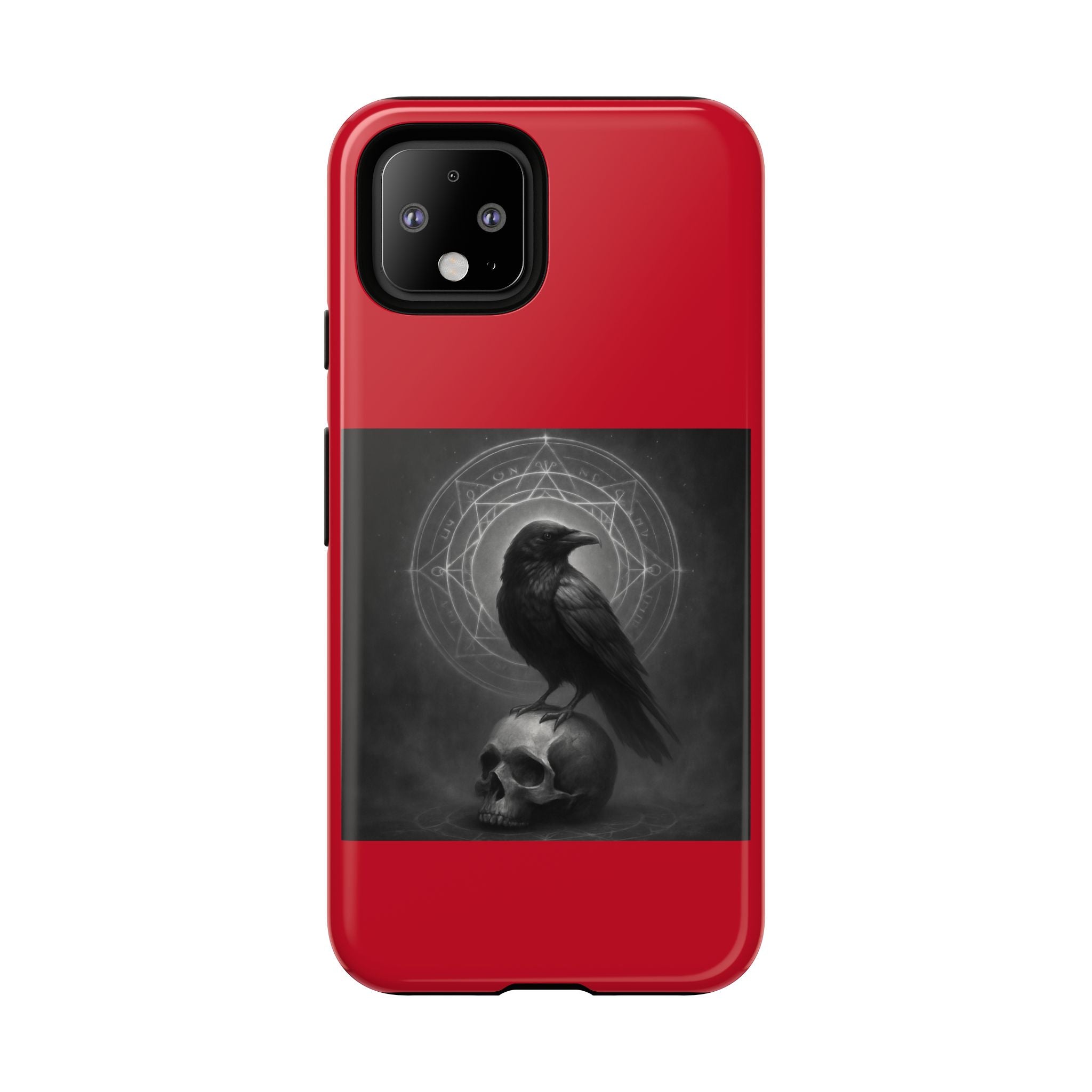 Occult Raven Sigil & Skull Art Cases