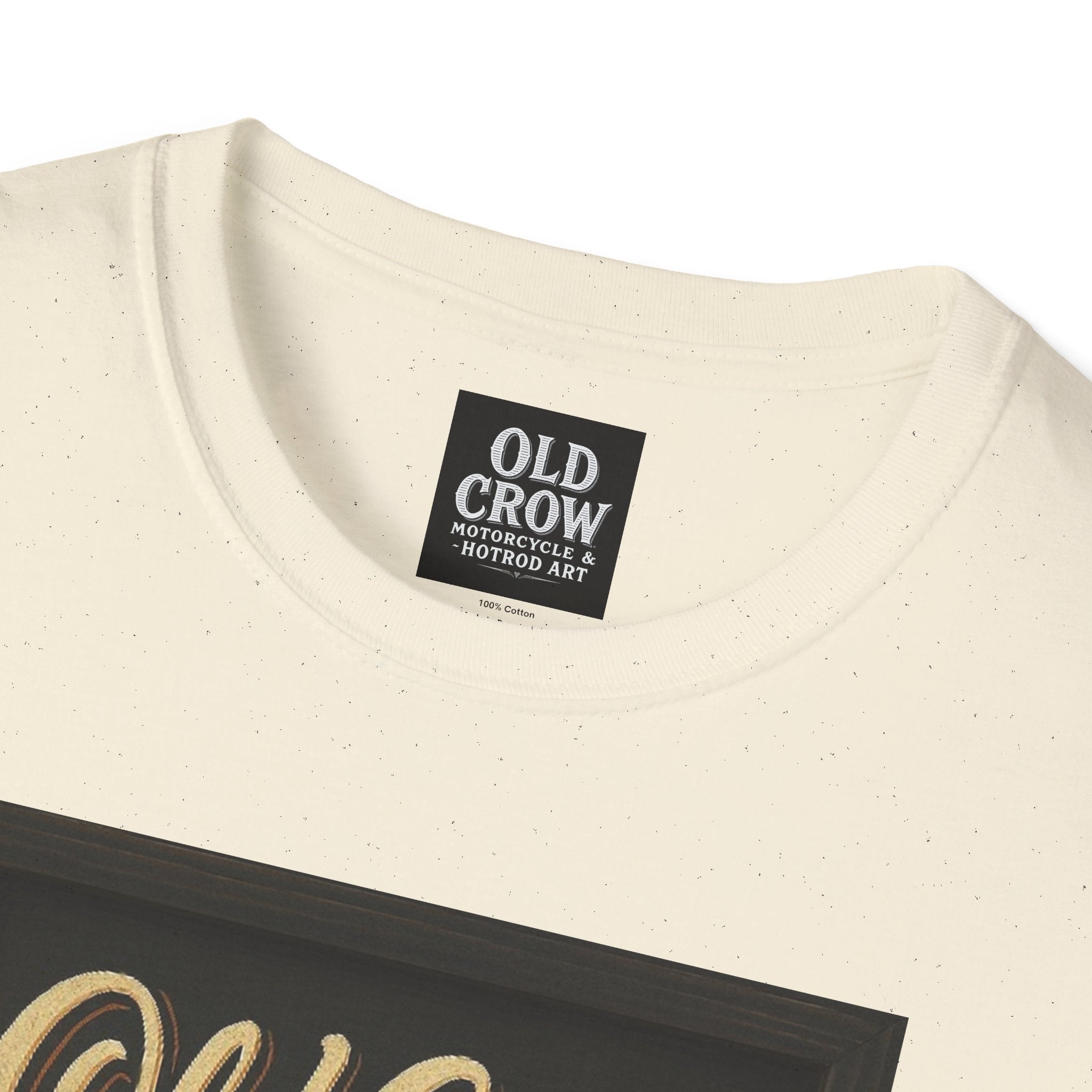 Old Crow Motorcycle & Hotrod Art Softstyle T-Shirt