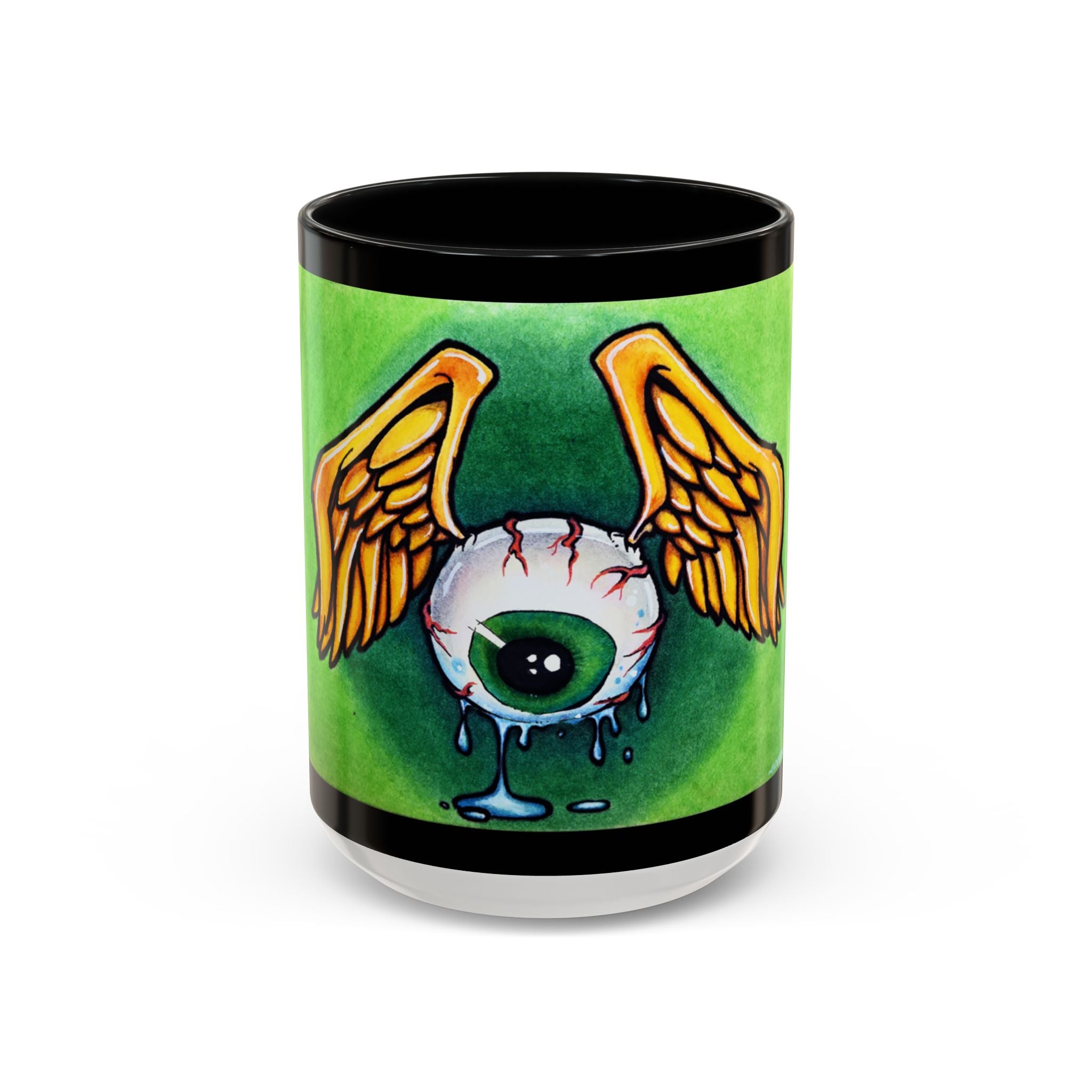 28 Whimsical Gothic Winged Eye Coffee Mug