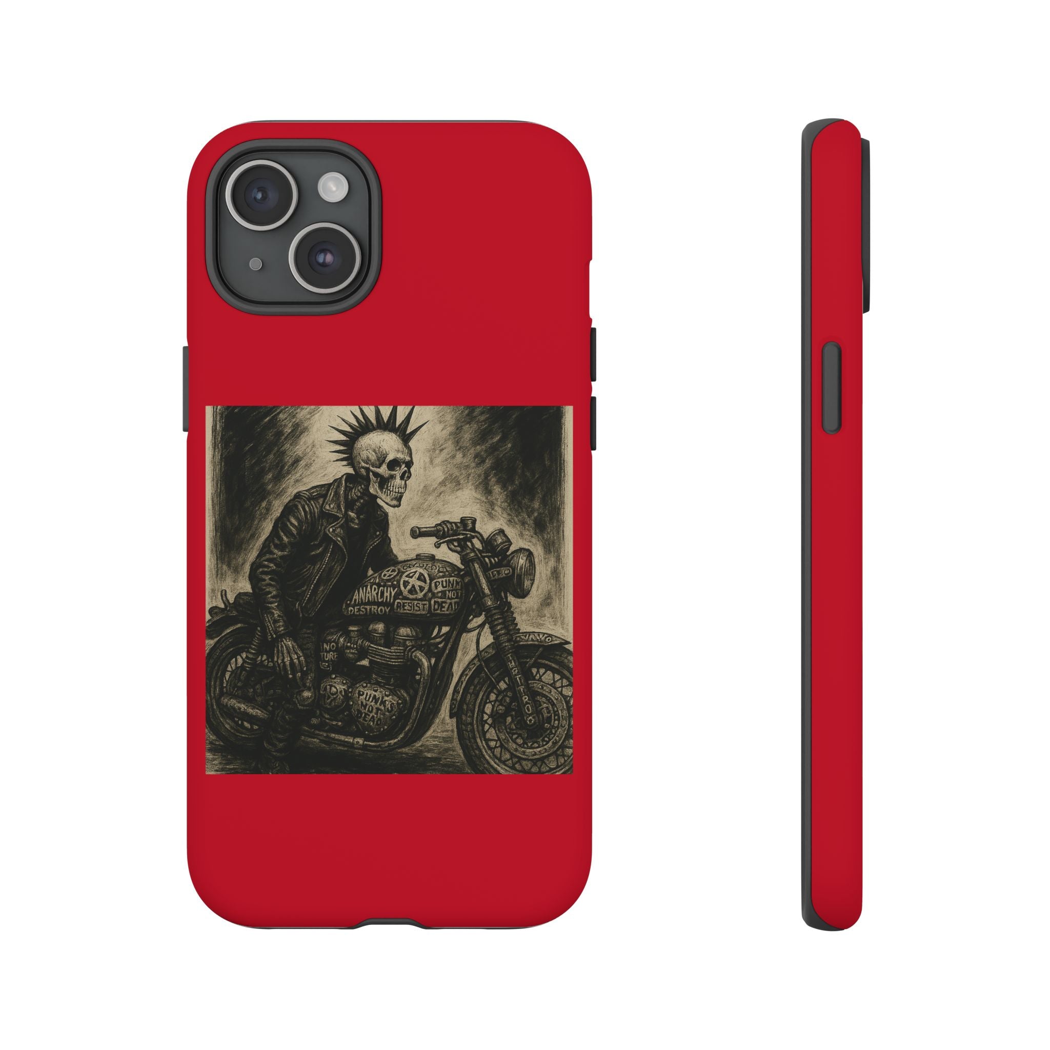 Gothic Punk Biker Skeleton Cases