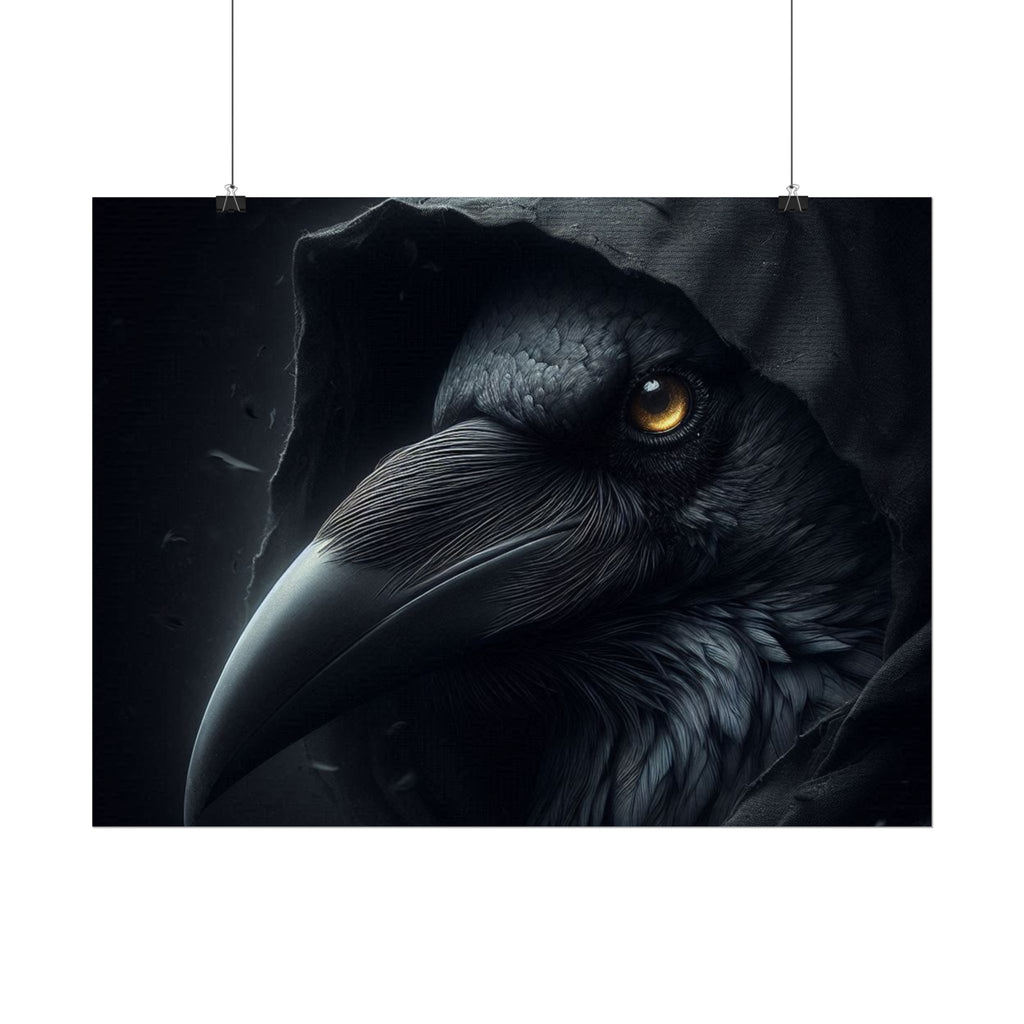Dark Raven Hooded Rolled Poster