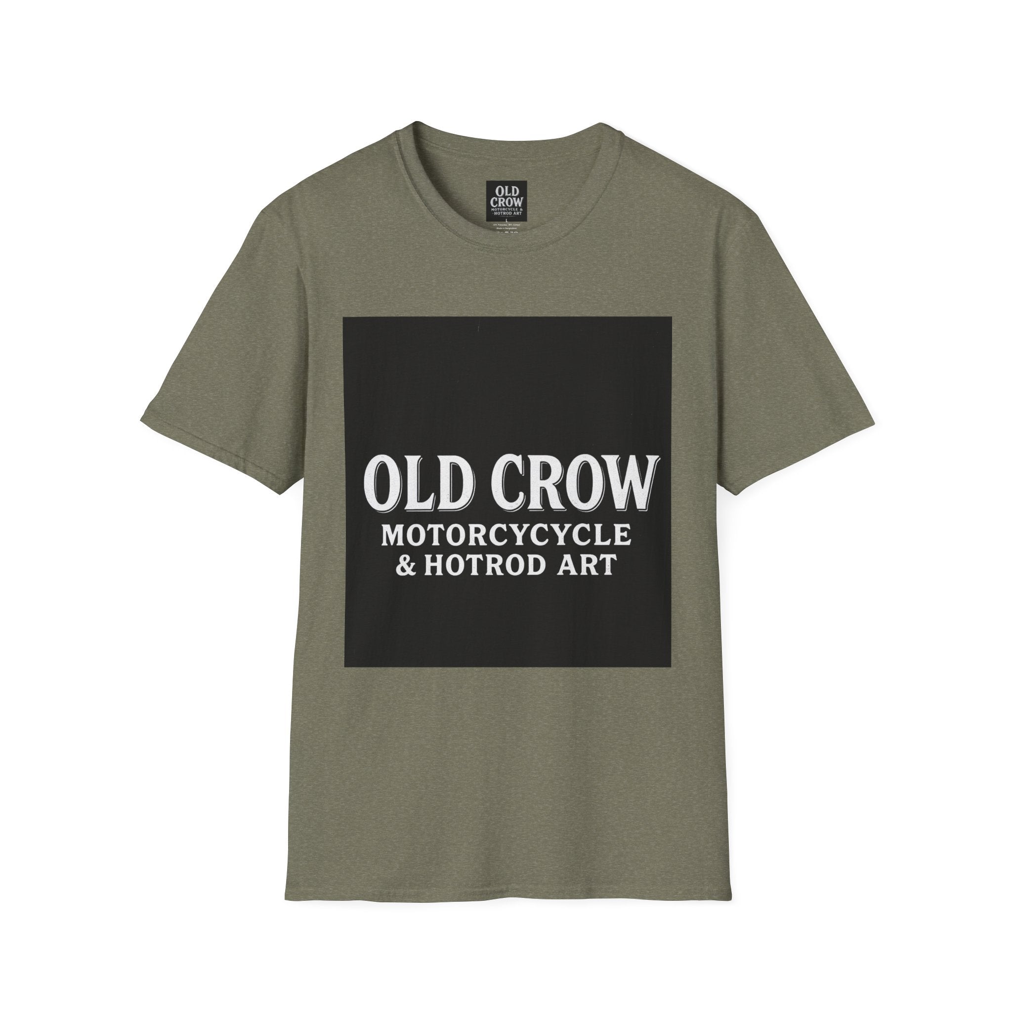 Old Crow Motorcycle & Hotrod Art  T-Shirt
